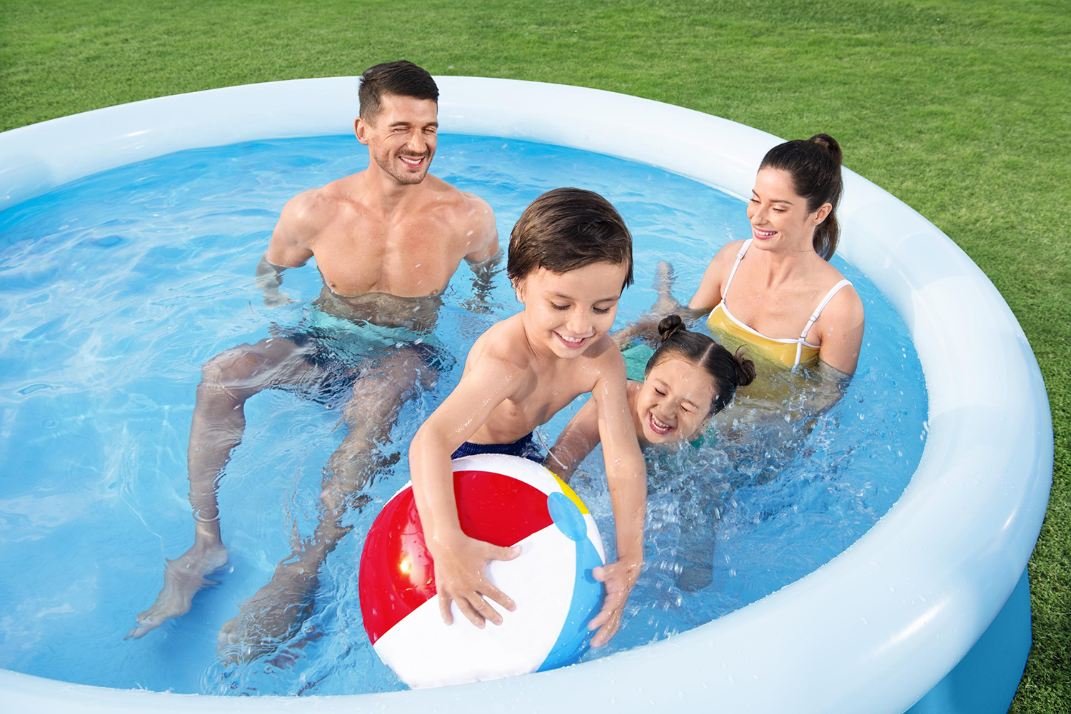 Fast Set™ Aufstellpool-Set mit Filterpumpe Ø 244 x 61 cm, blau, rund