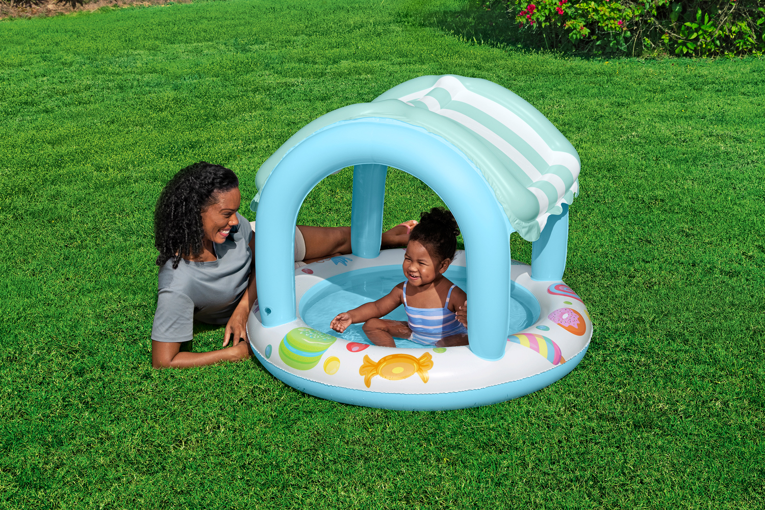 Planschbecken Sweet Shope™ mit Sonnenschutzdach 104 x 84 cm