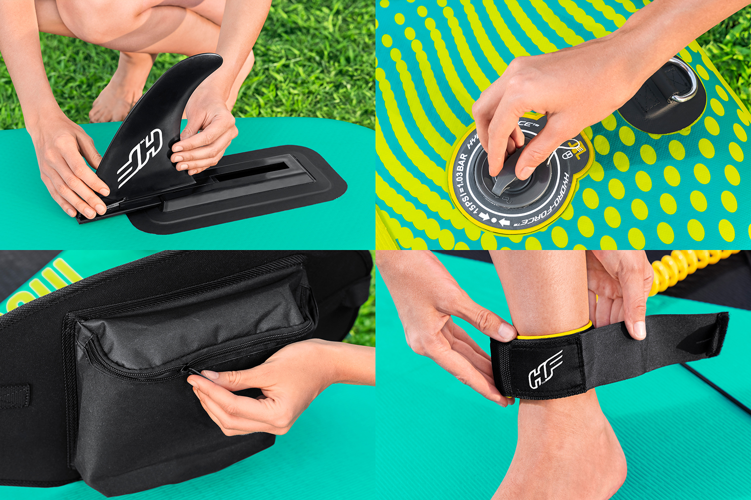 Hydro-Force™ SUP Touring Board Set Freesoul™ Tech 340 x 89 x 15 cm