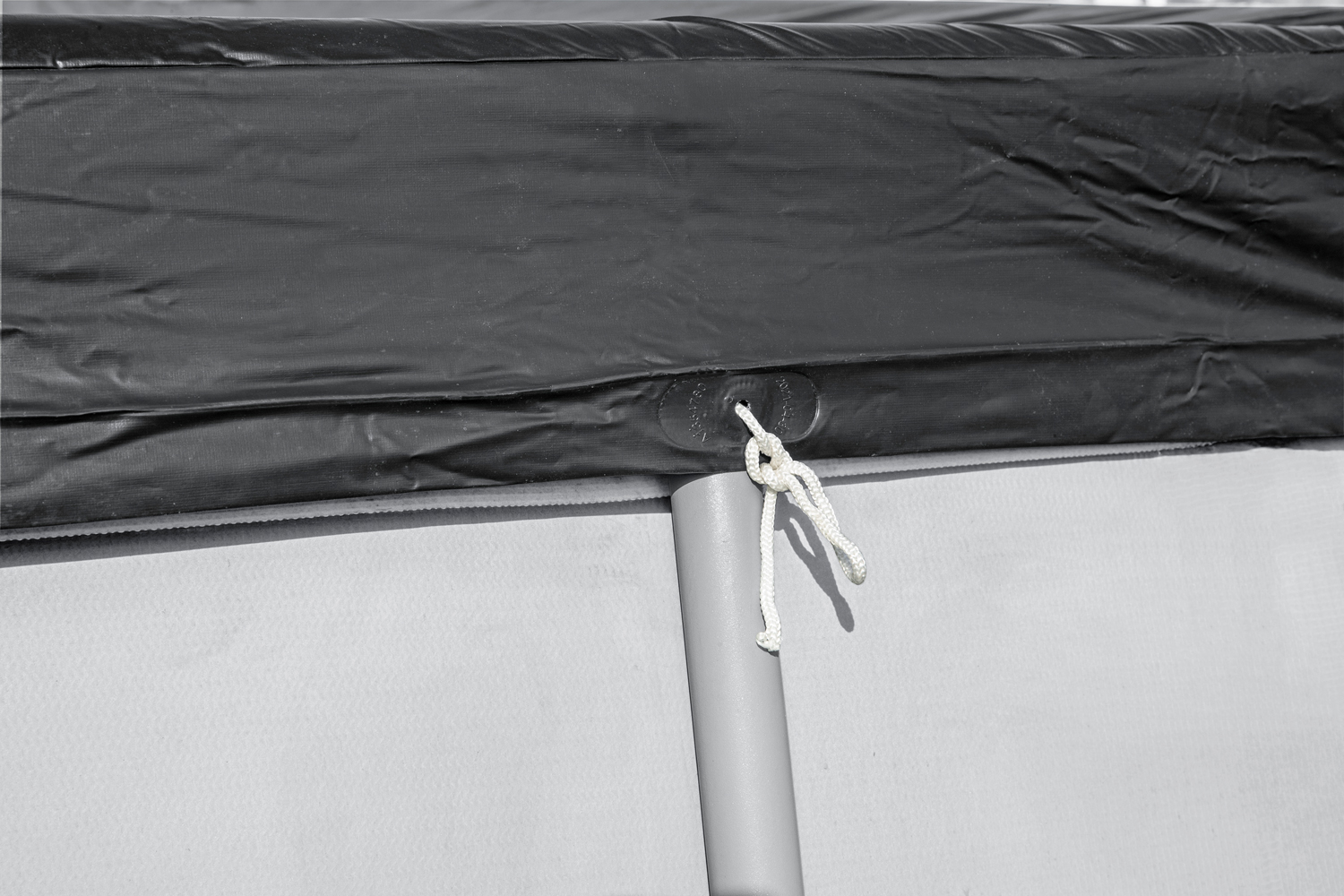 PVC-Abdeckplane 269 x 179 cm, schwarz, eckig