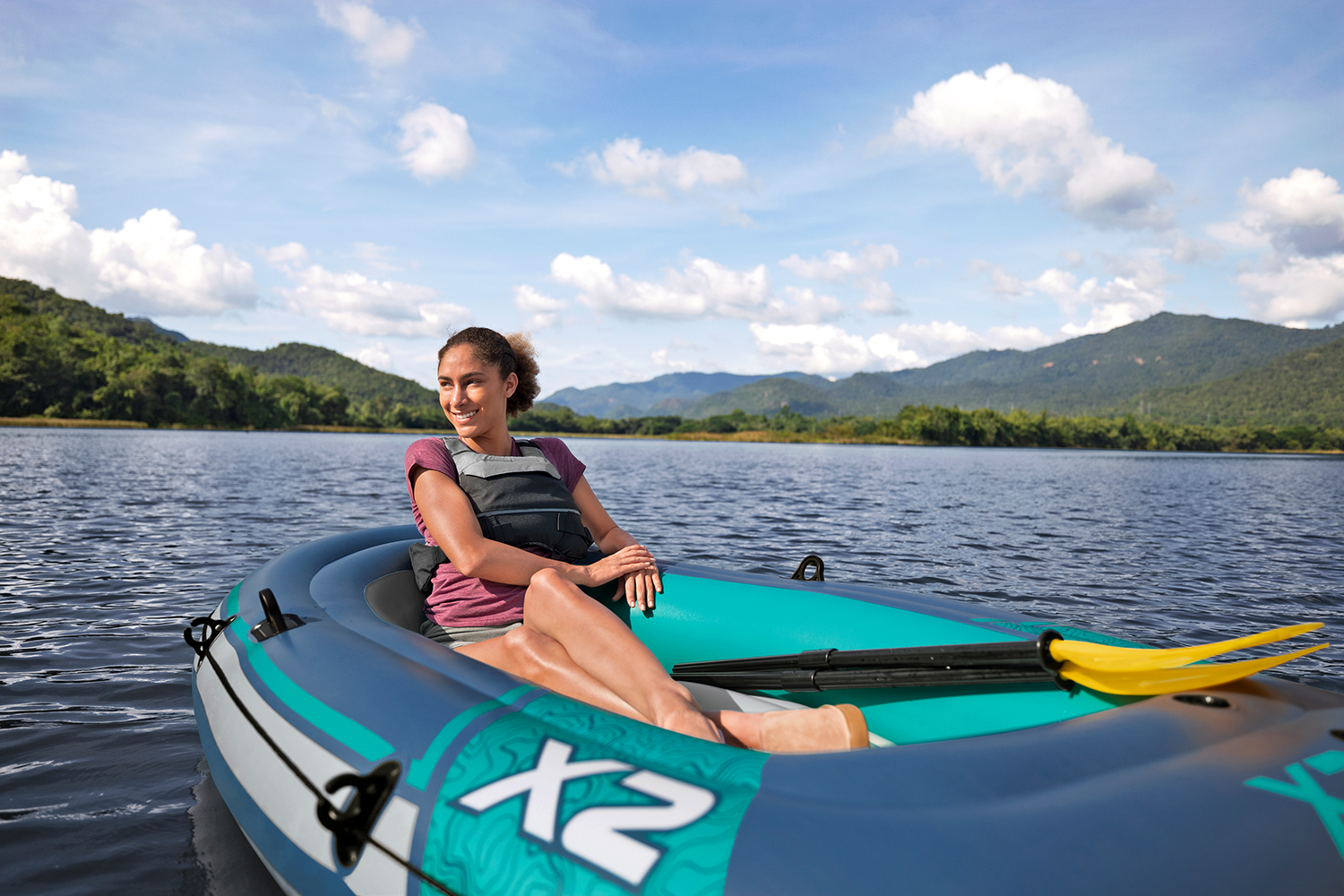 Hydro Force® Schlauchboot-Set Trek™ X2 232 x 118 x 37 cm