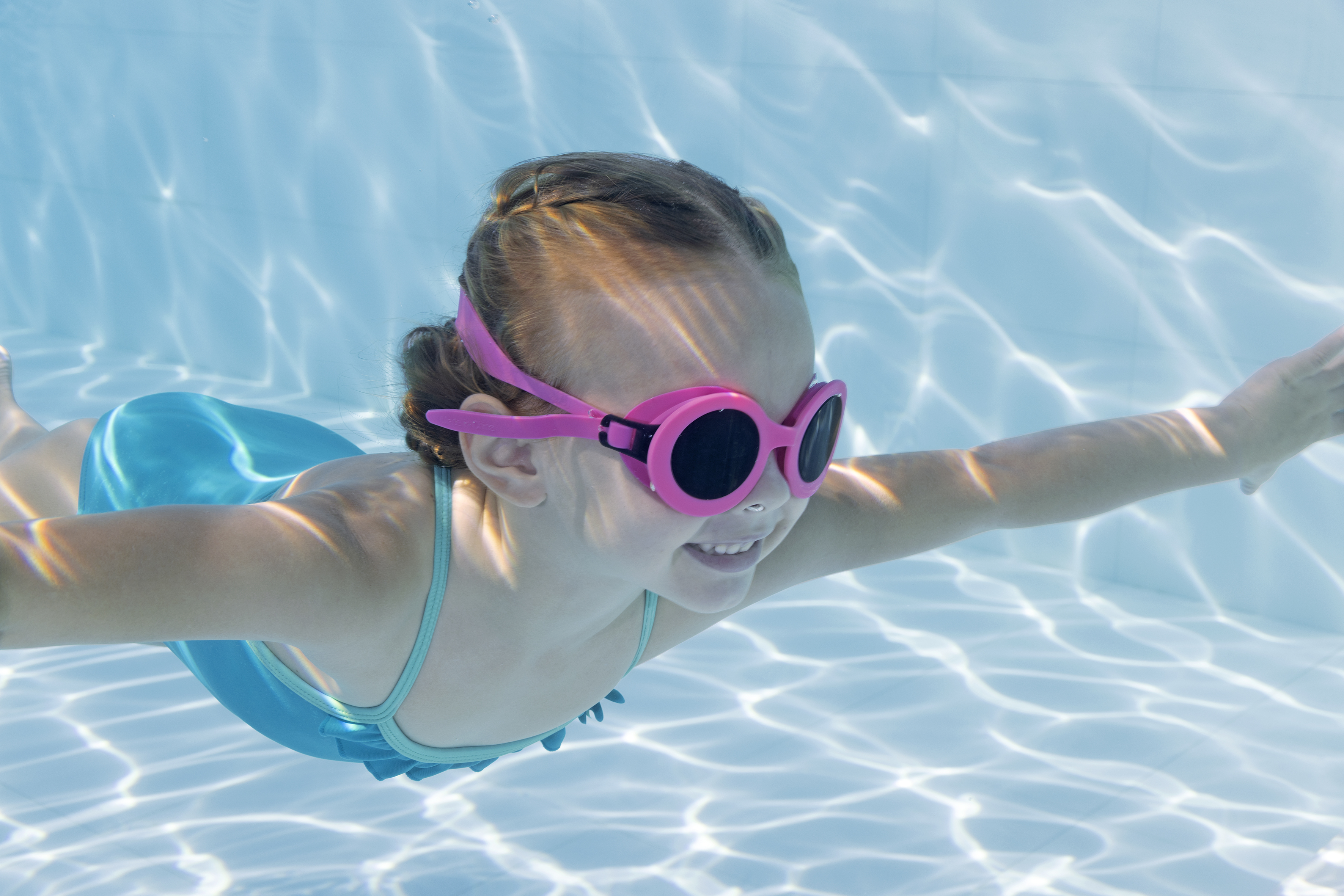 Schwimmbrille Aquashades™ ab 3 Jahren, Pink