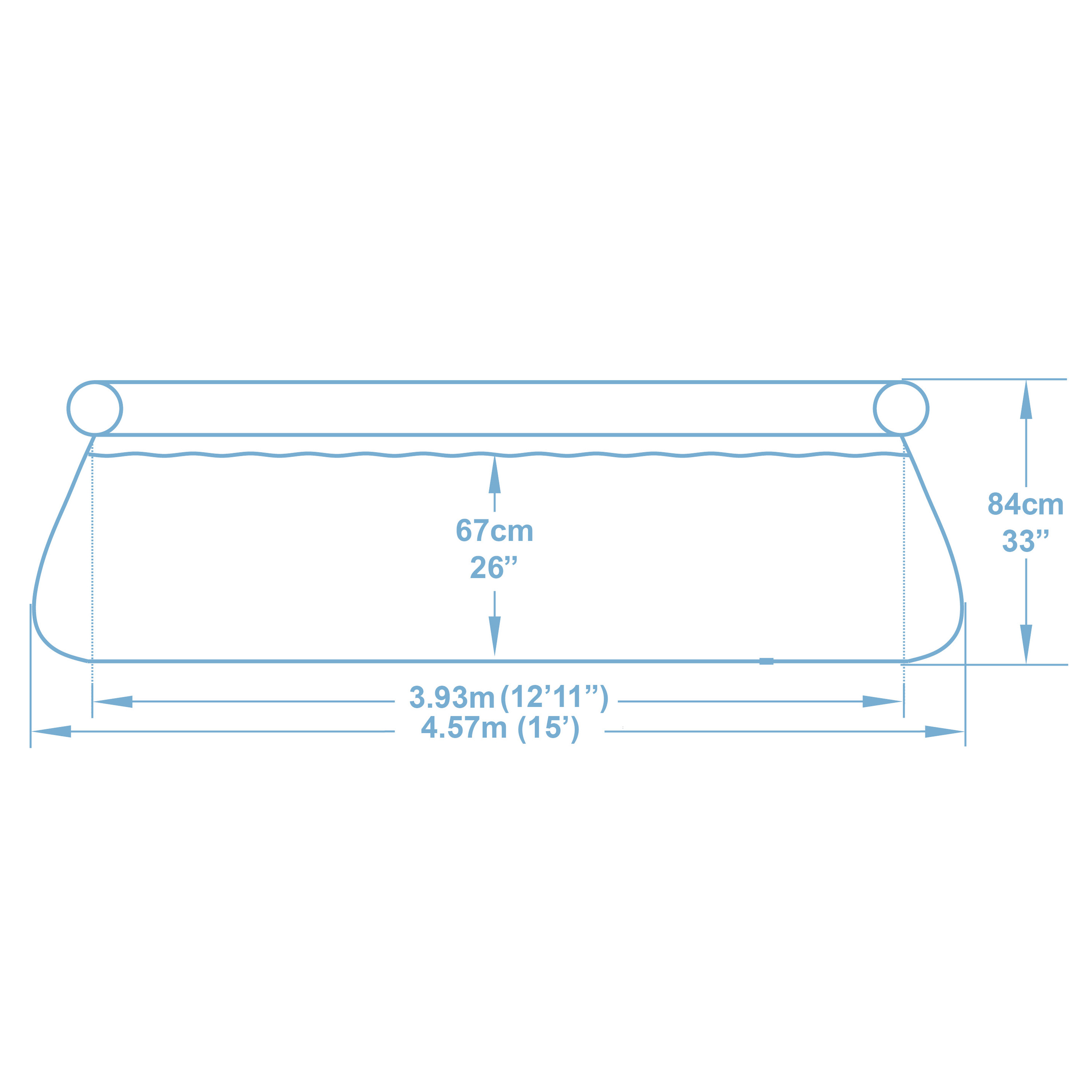 Fast Set™ Aufstellpool Set mit Filterpumpe Ø 457 x 84 cm, Rattan-Optik (Schiefergrau), rund