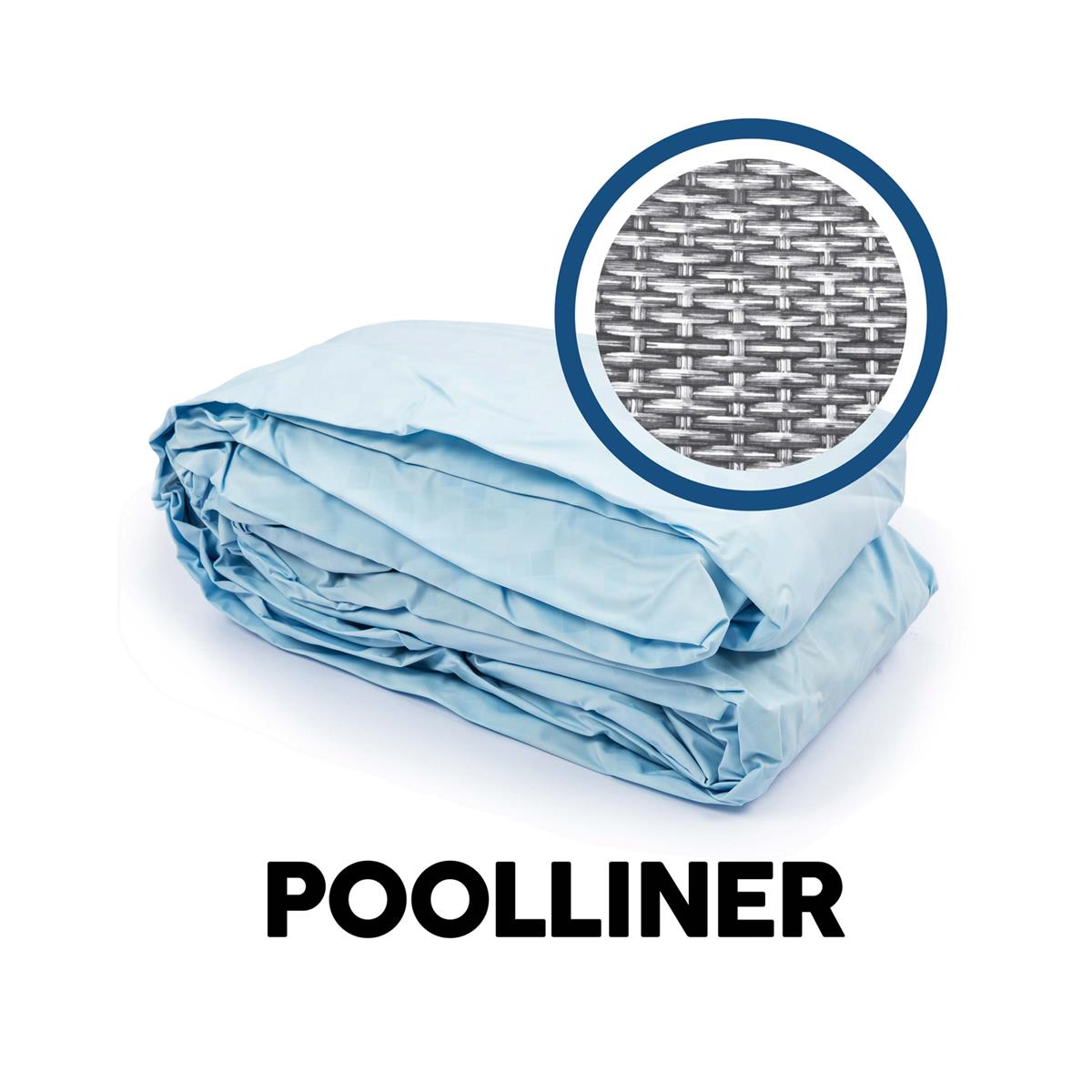 Bestway® Spare Part Pool liner rattan optics (grey) for Power Steel™ pool 549 x 274 x 122 cm, angular