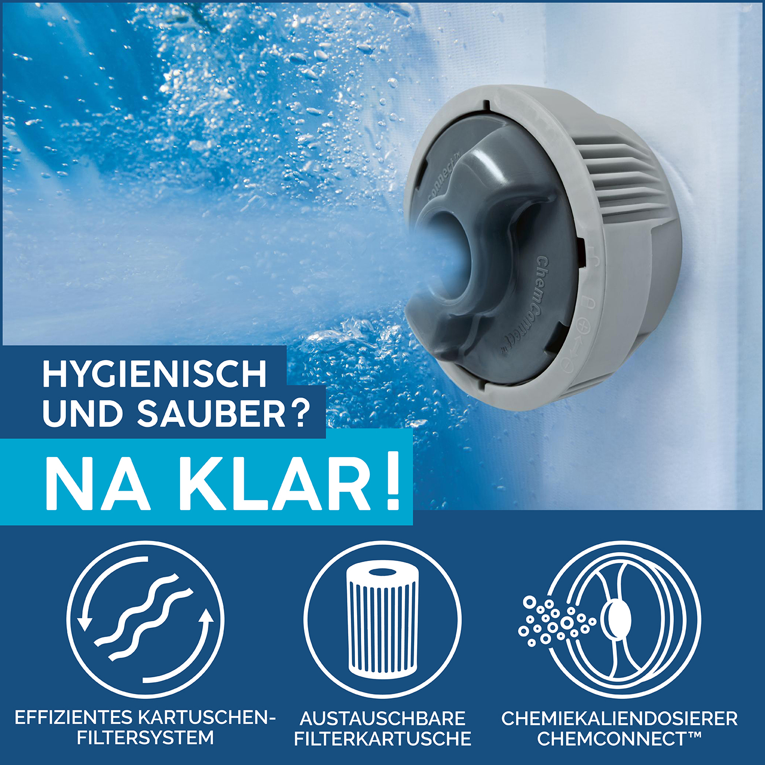 LAY-Z-SPA® Whirlpool Cancun AirJet™ Ø 180 x 66 cm, rund