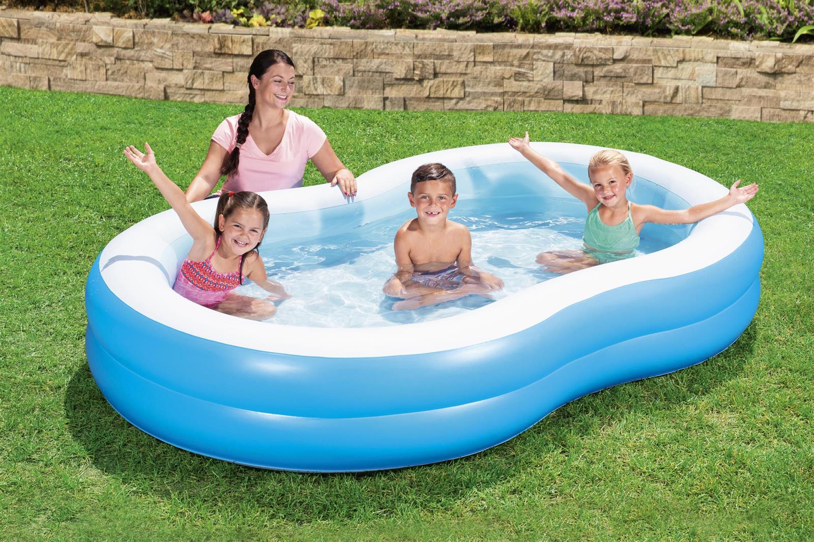 Bestway® 8'7" x 62" x 18"/2.62m x 1.57m x 46cm The Big Lagoon Family Pool