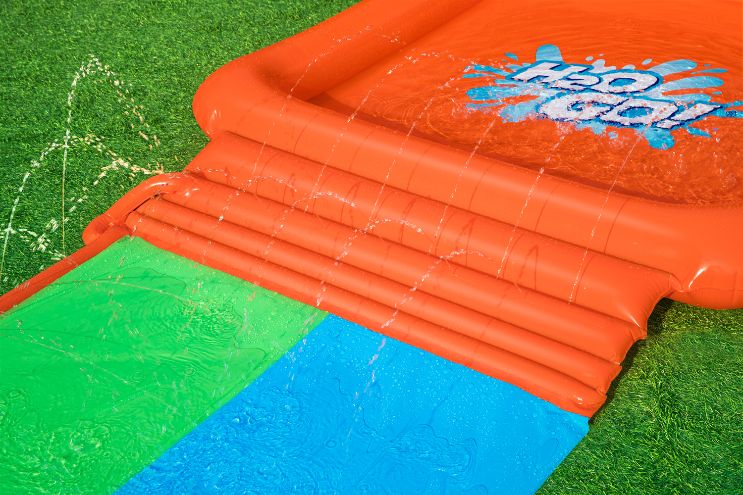 H2OGO!® 2-Personen-Rutsche Super Splash™ 513 x 150 x 18 cm
