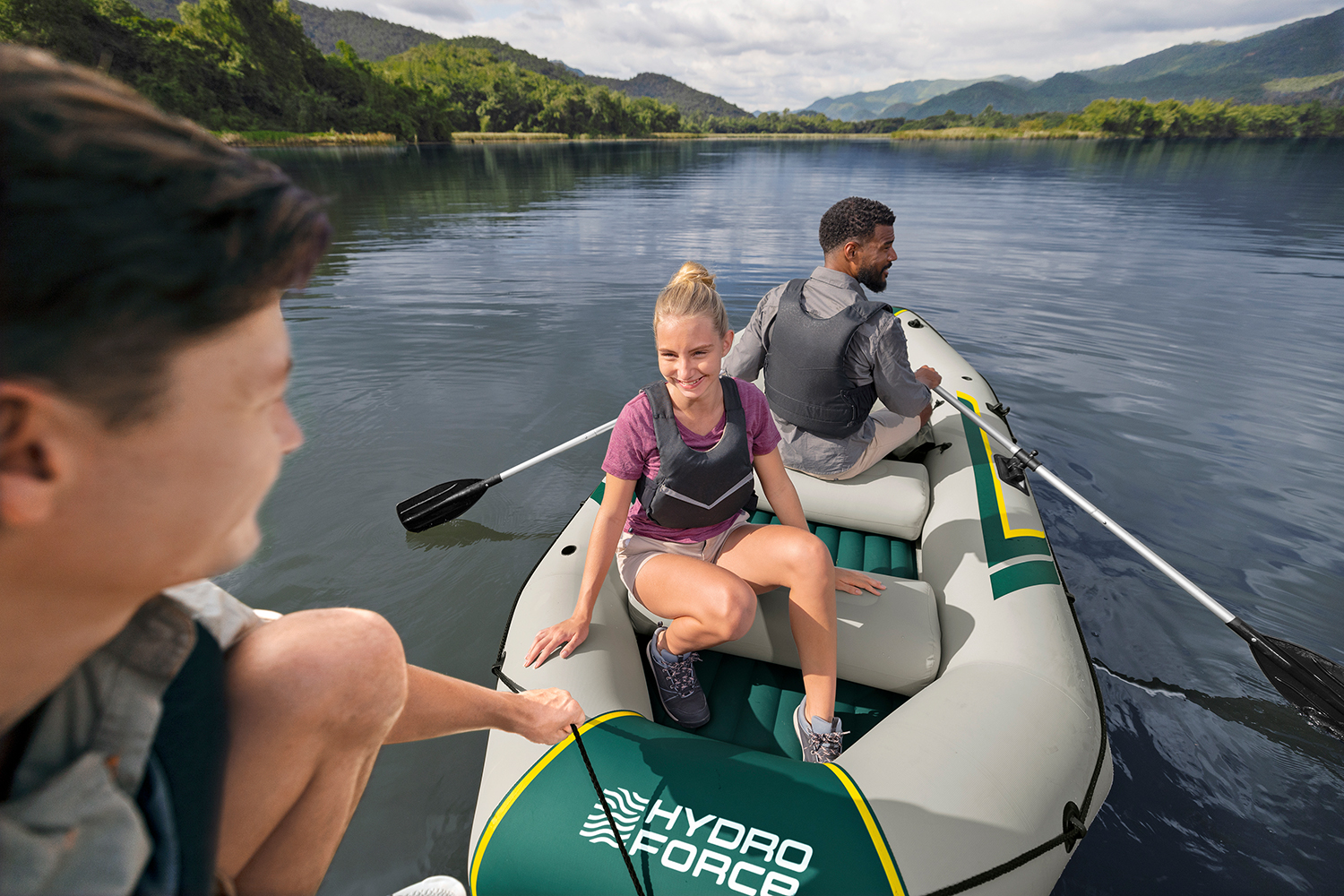 Hydro-Force™ Schlauchboot Komplett Set Ranger Elite™ X4 320 x 148 x 47 cm