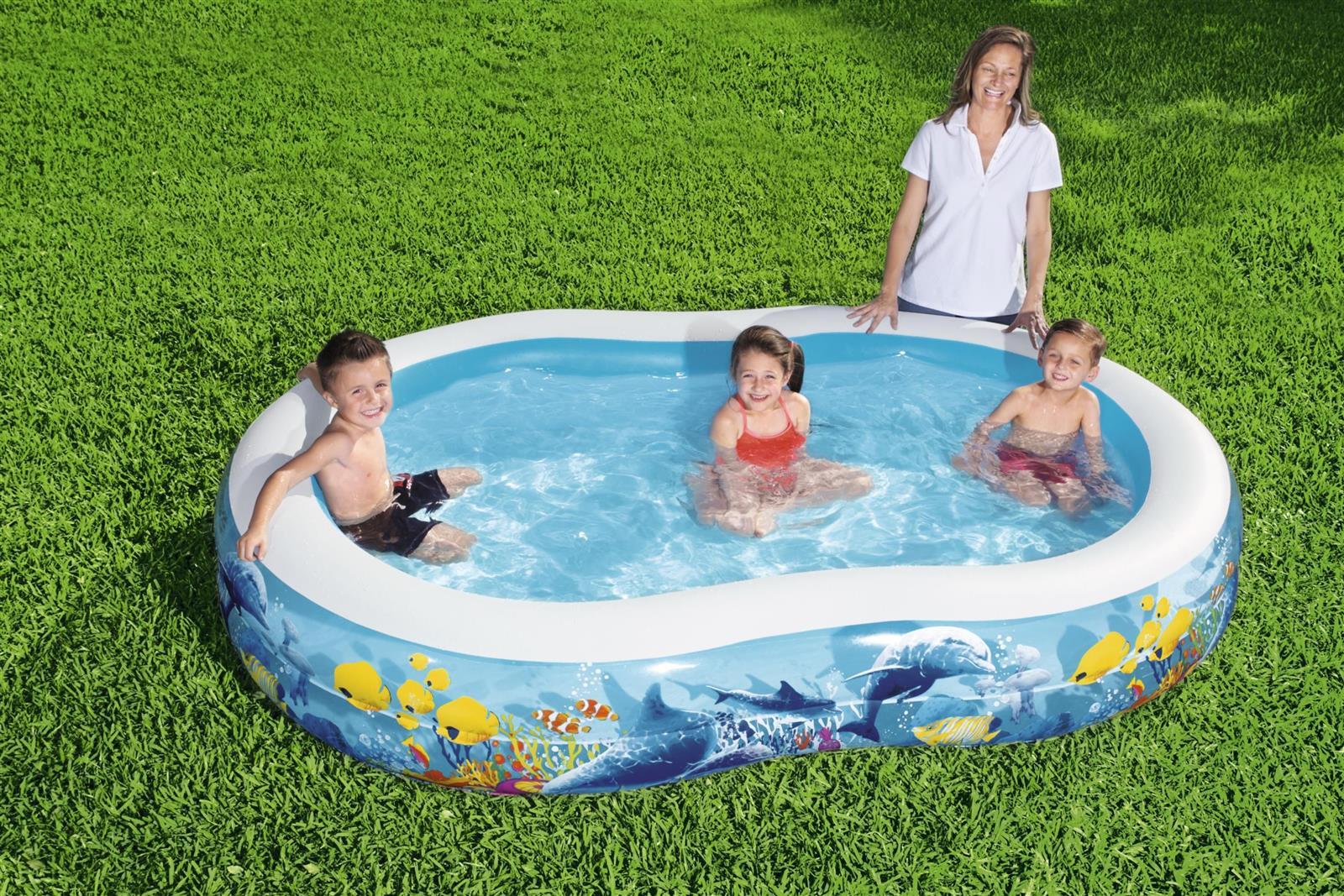 Family Pool Sea Ground 262 x 157 x 46 cm, oval
