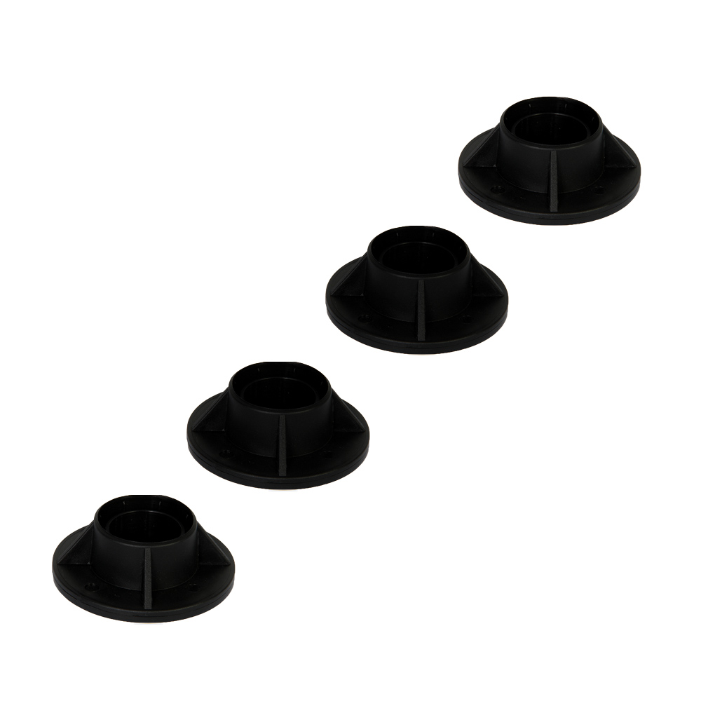 Bestway® Spare Part Leg cap set (black / 4 pieces) for various Steel Pro™ and Power Steel™ pools, round