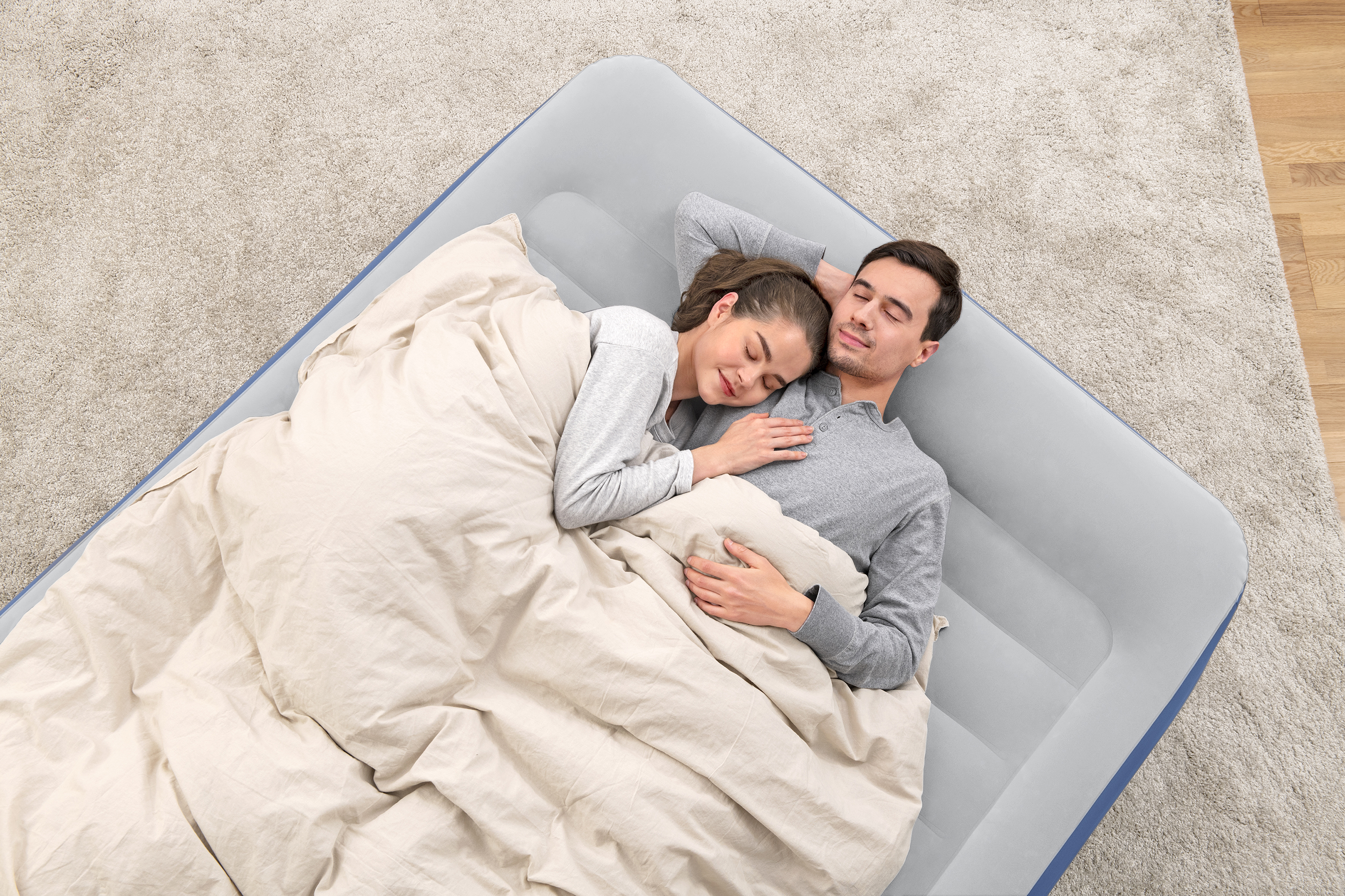 TriTech® Doppelluftbett mit integrierter Elektropumpe 203 x 152 x 61 cm