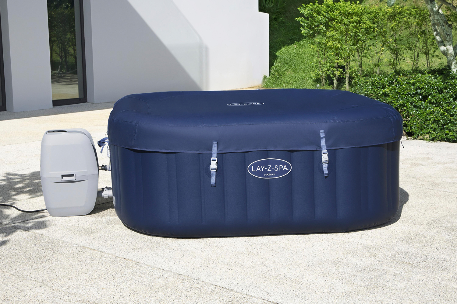 LAY-Z-SPA® Whirlpool Hawaii  AirJet™ 180 x 180 x 71 cm, eckig