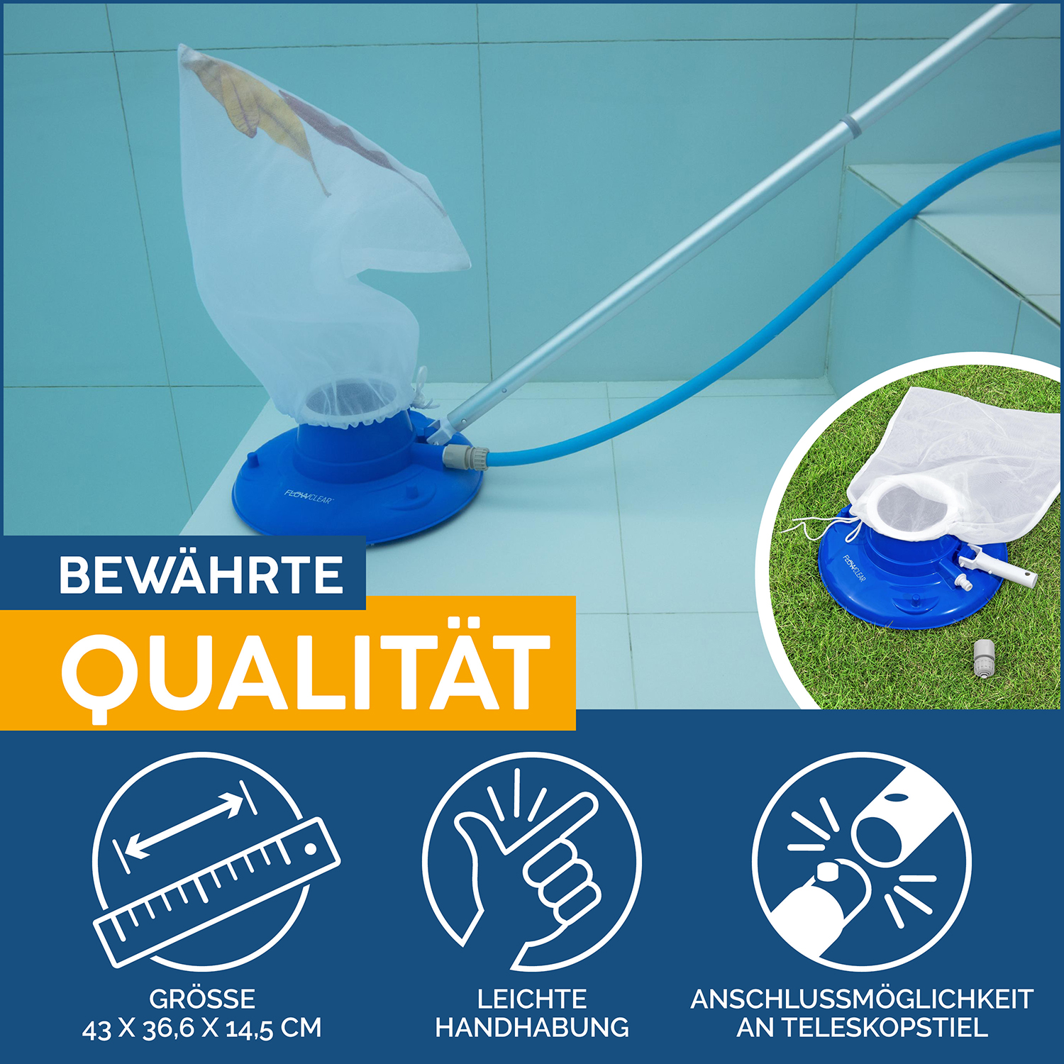 Flowclear™ Poolsaugeraufsatz AquaSuction™