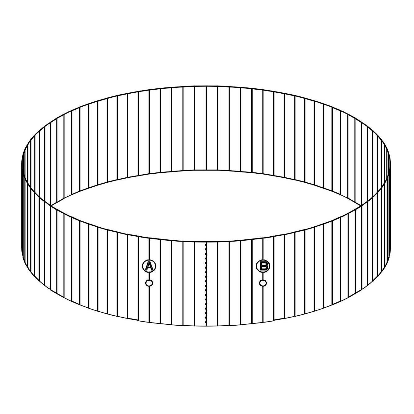Bestway® Spare Part Steel wall for Hydrium™ Splasher pool Ø 360 x 120 cm, round