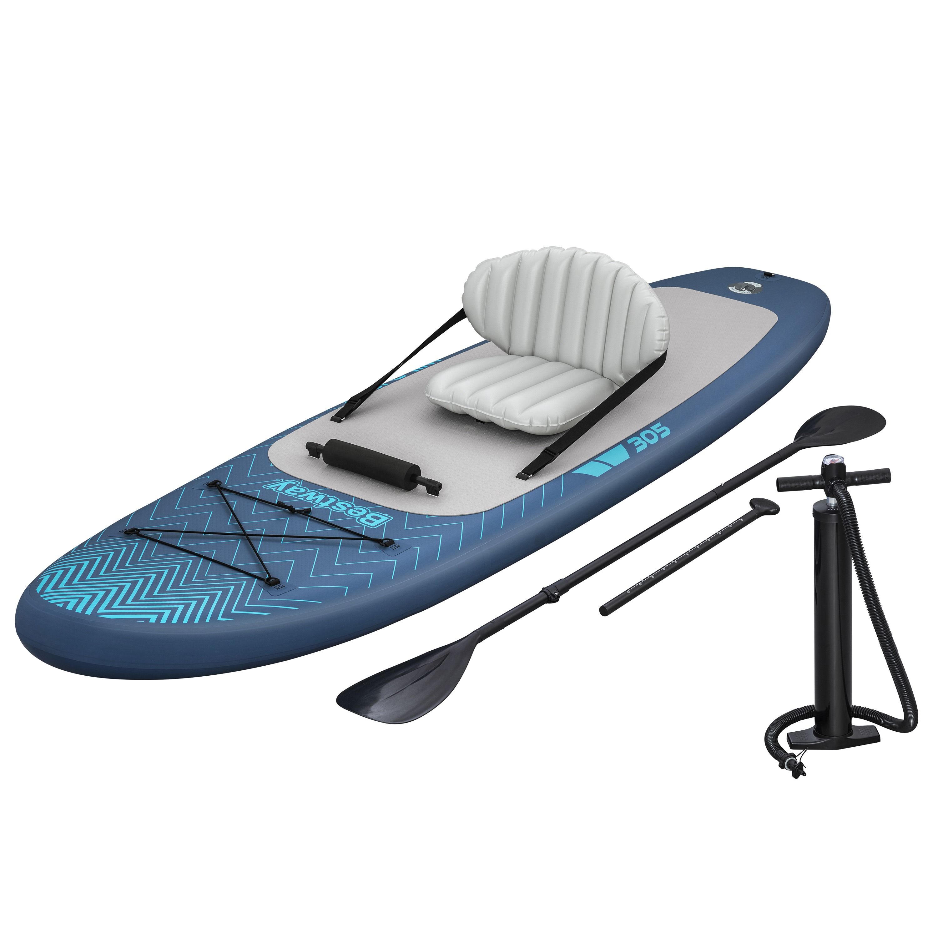 SUP Allround Board-Set Wild Isle™ mit Sitz 305 x 84 x 15 cm