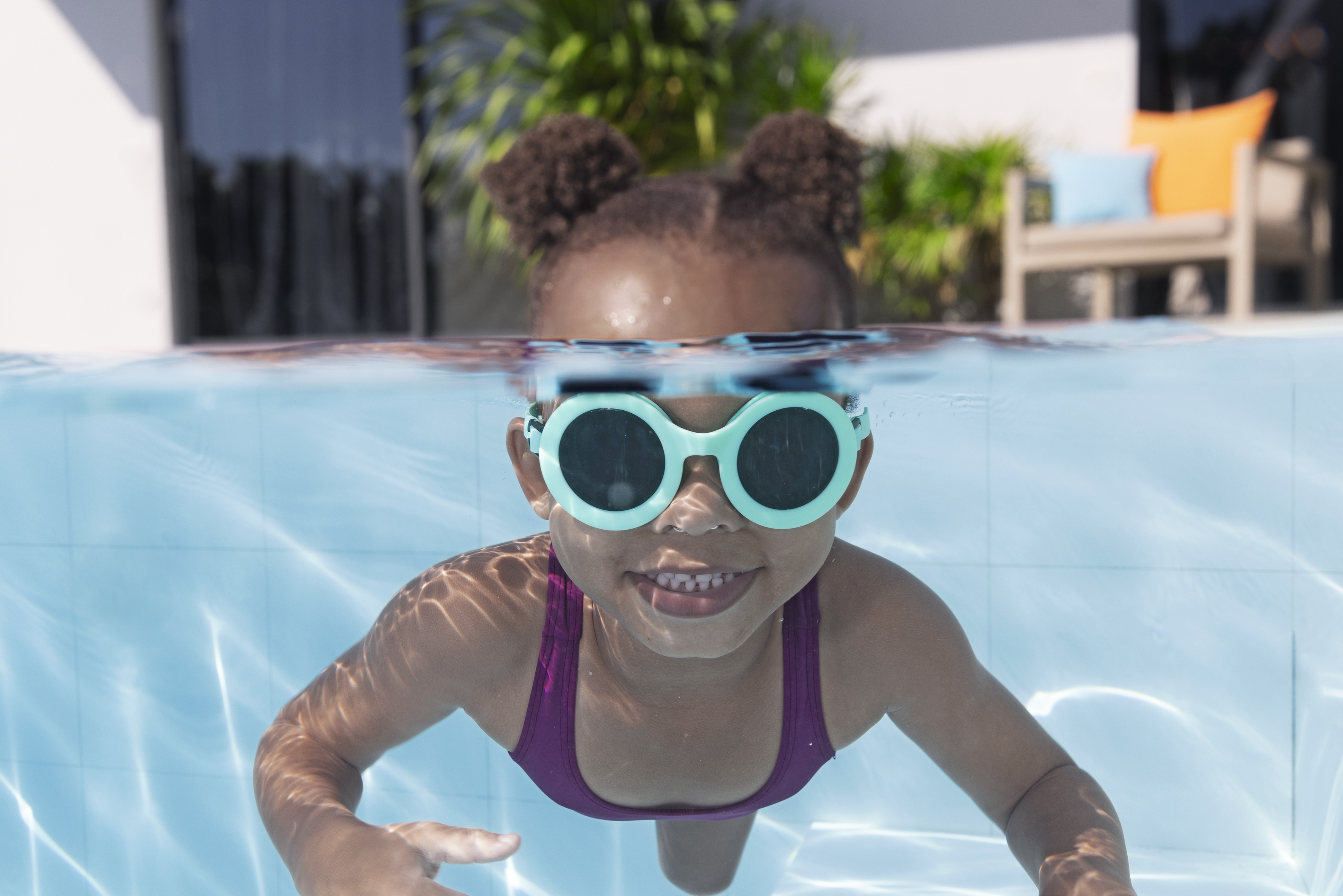 Schwimmbrille Aquashades™ ab 3 Jahren, Türkis