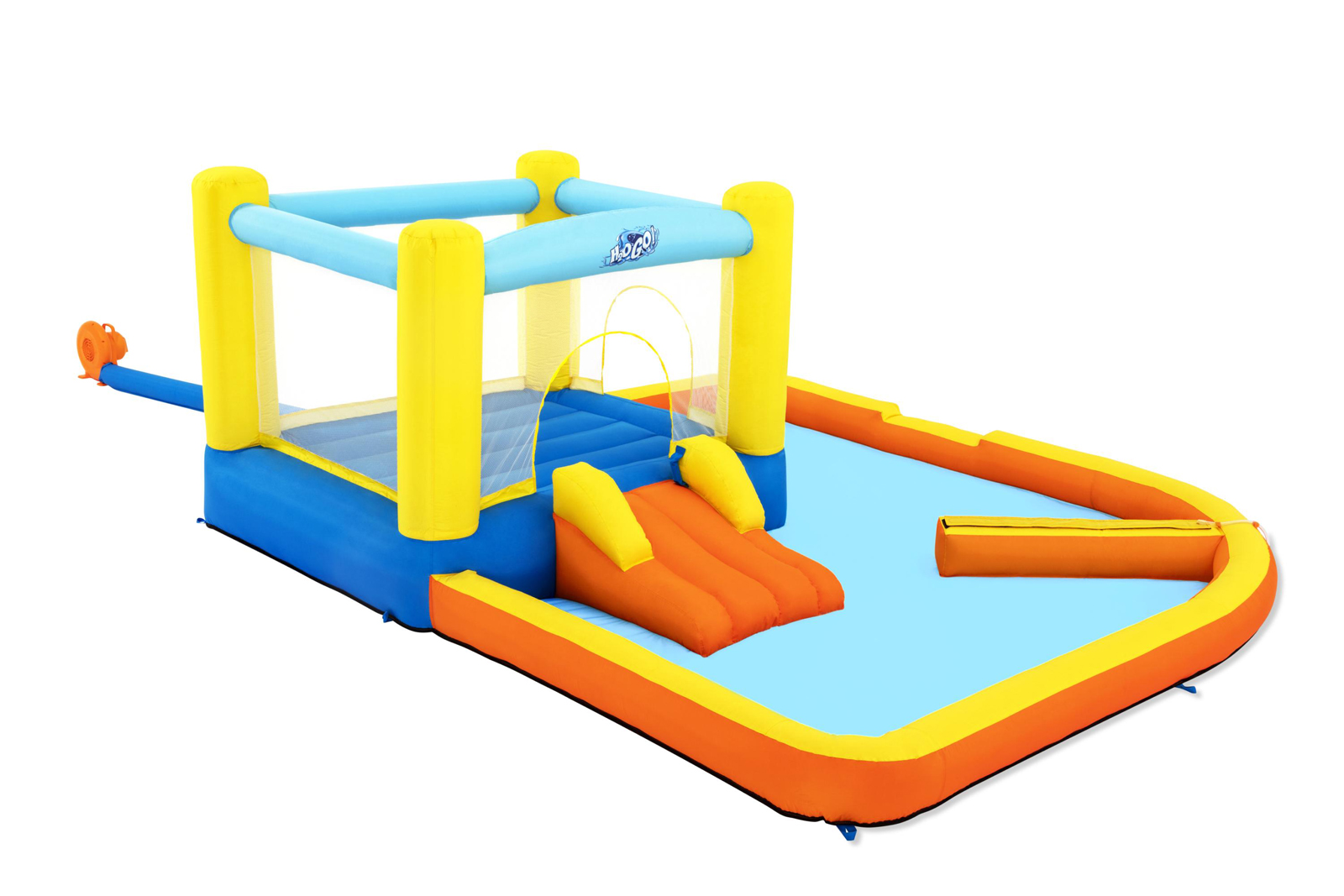 H2OGO!® Mega-Wasserpark mit Dauergebläse Beach Bounce 365 x 340 x 152 cm