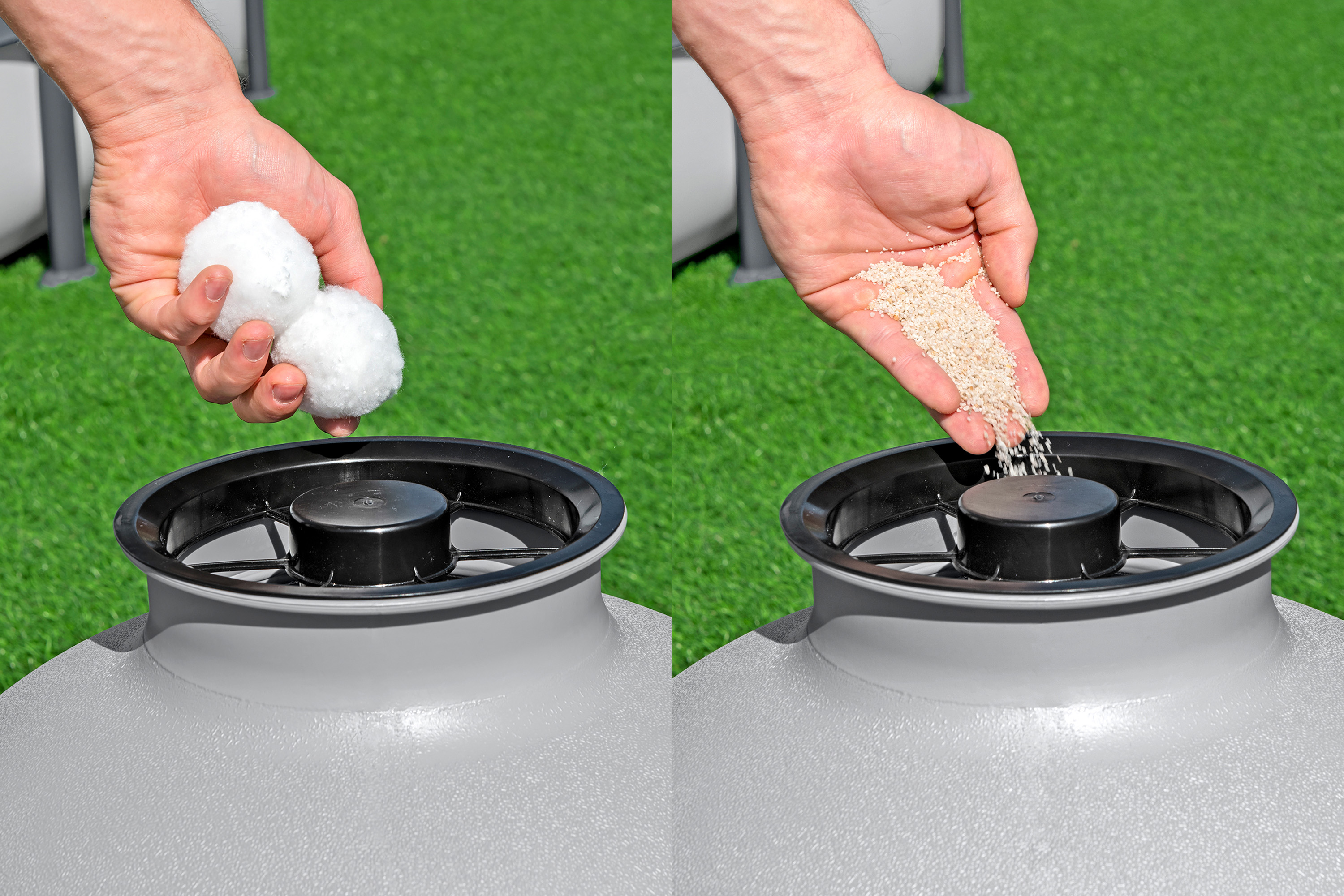 Sandfilteranlage mit Zeitschaltuhr 6.056 l/h, 230 W