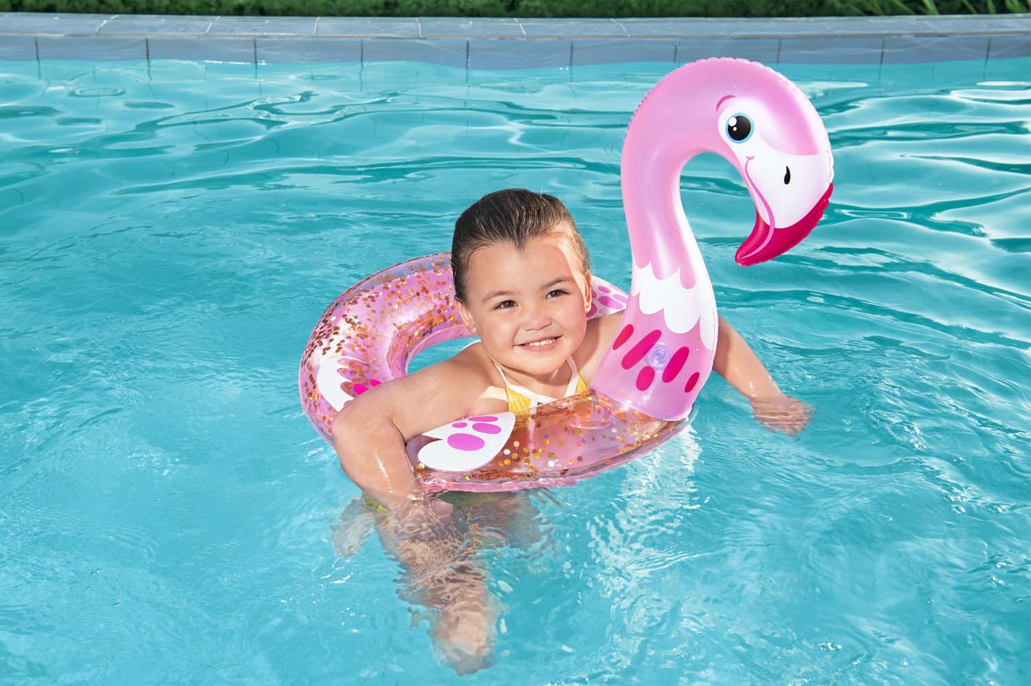 Schwimmring Shimmer 'n Float™ mit Tierkopf, sortiert