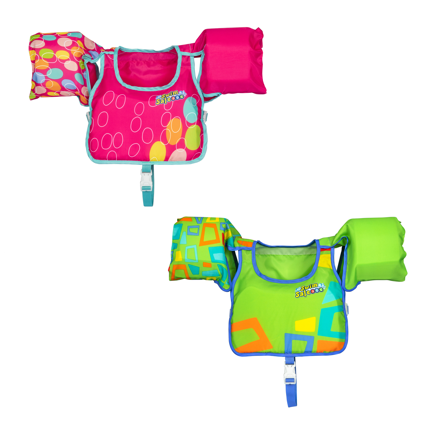 Swim Safe ABC™ Schwimmflügelweste Stufe B AquaStar™ mit Textilbezug 3-6 Jahre, sortiert