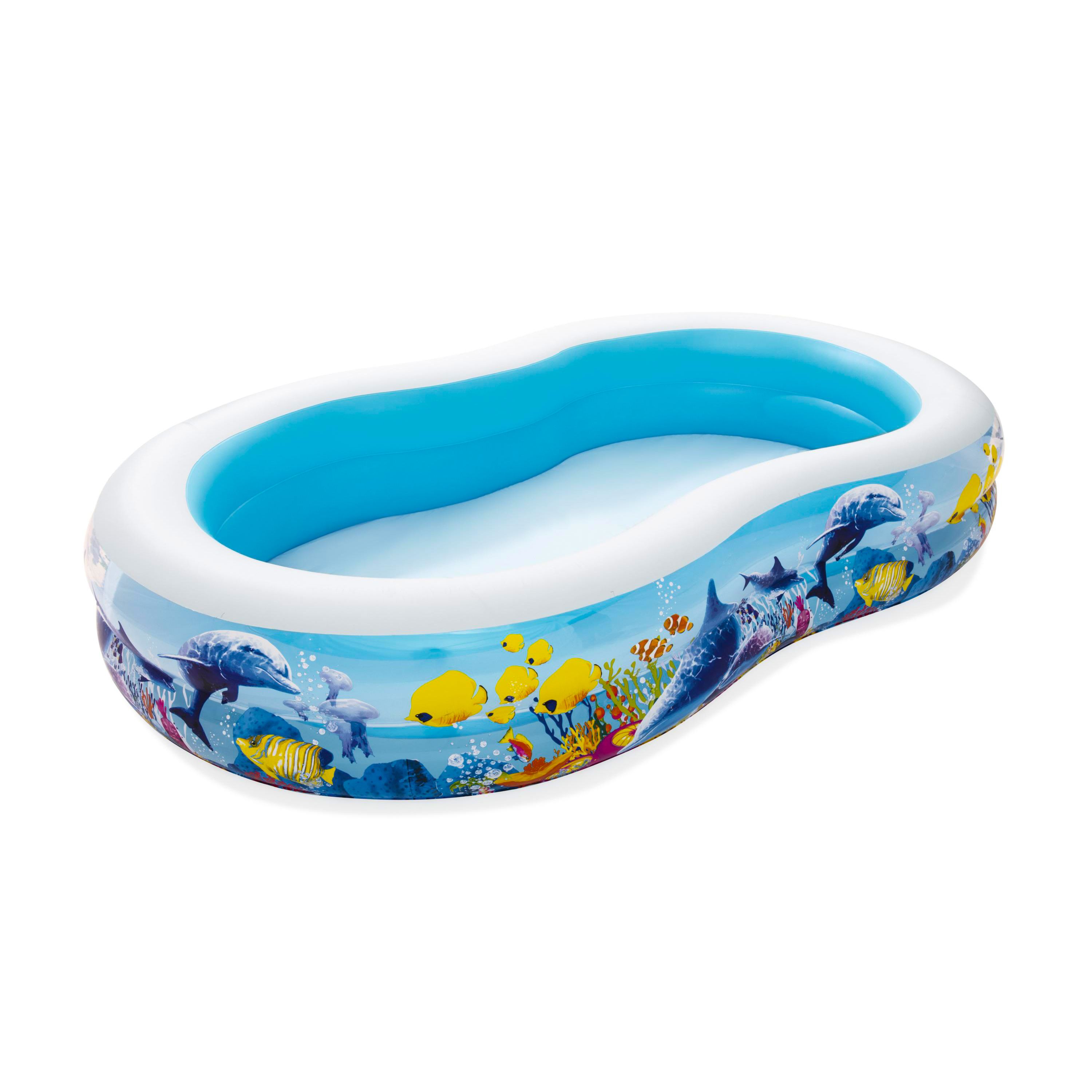 Family Pool Sea Ground 262 x 157 x 46 cm, oval