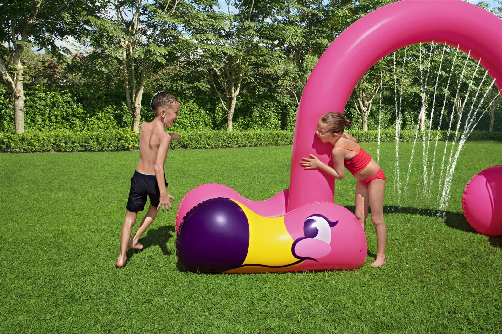 Jumbo Wassersprinkler Flamingo 340 x 110 x 192 cm