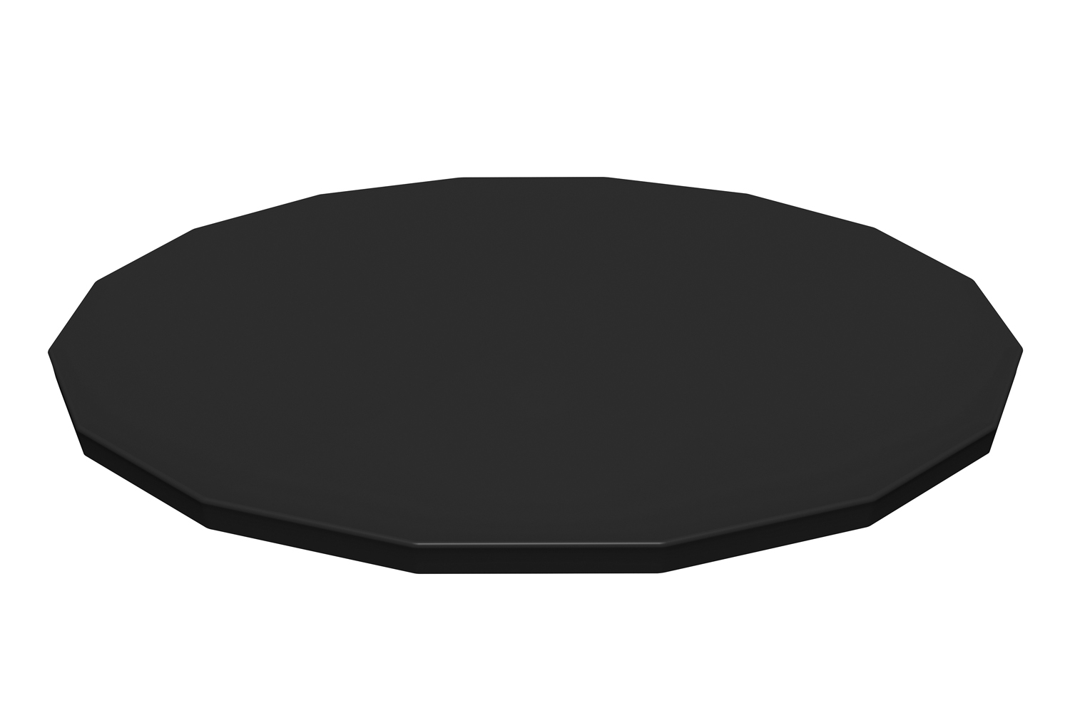 PVC-Abdeckplane Ø 493 cm, schwarz, rund