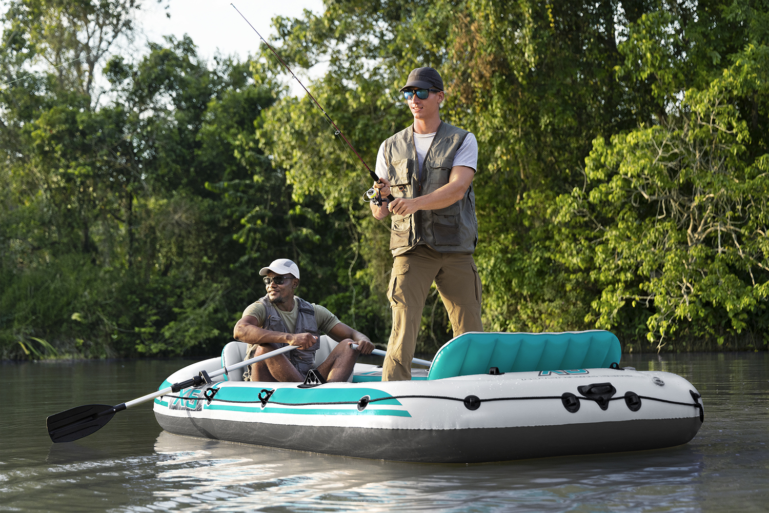 Hydro-Force™ Schlauchboot Komplett-Set Adventure Elite™ X5 364 x 166 x 45 cm