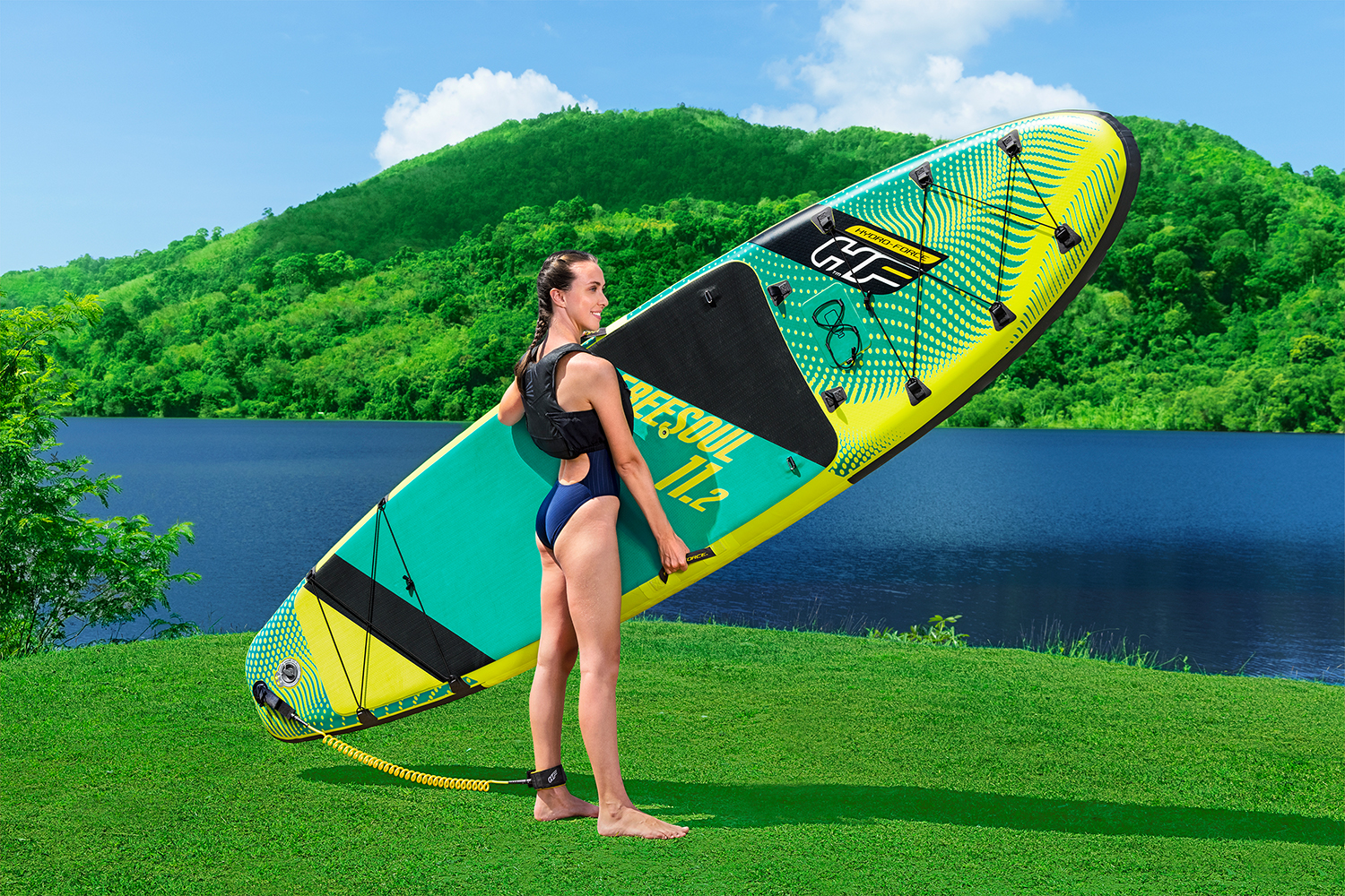 Hydro-Force™ SUP Touring Board Set Freesoul™ Tech 340 x 89 x 15 cm