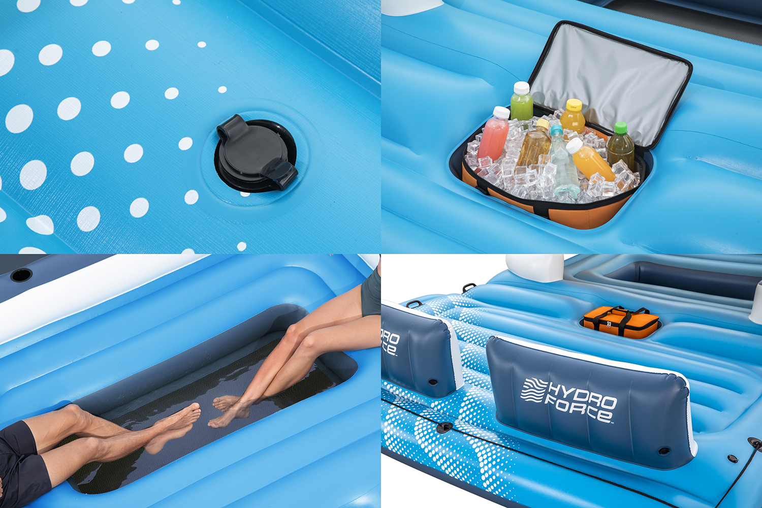 Hydro Force® 6-Personen-Badeinsel Tropical Breeze 389 x 274 cm