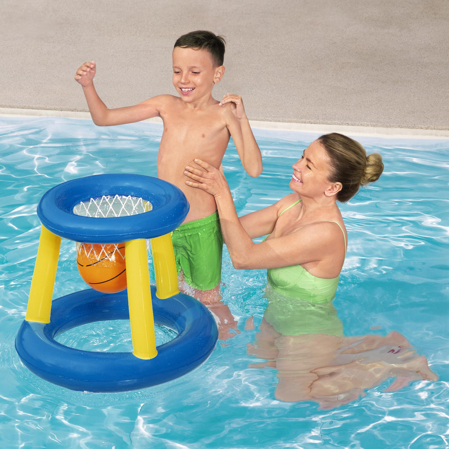 Splash 'N' Hoop Schwimmendes Basketball-Set Ø 59 x 49 cm