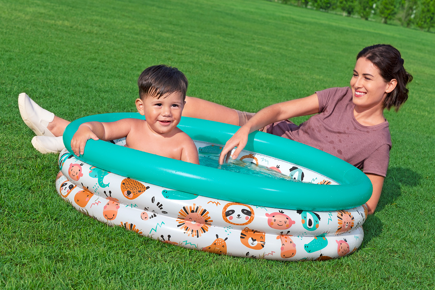 Planschbecken Safari Pals™ Ø 102 x 25 cm Planschbecken Safari Pals™ Ø 102 x 25 cm