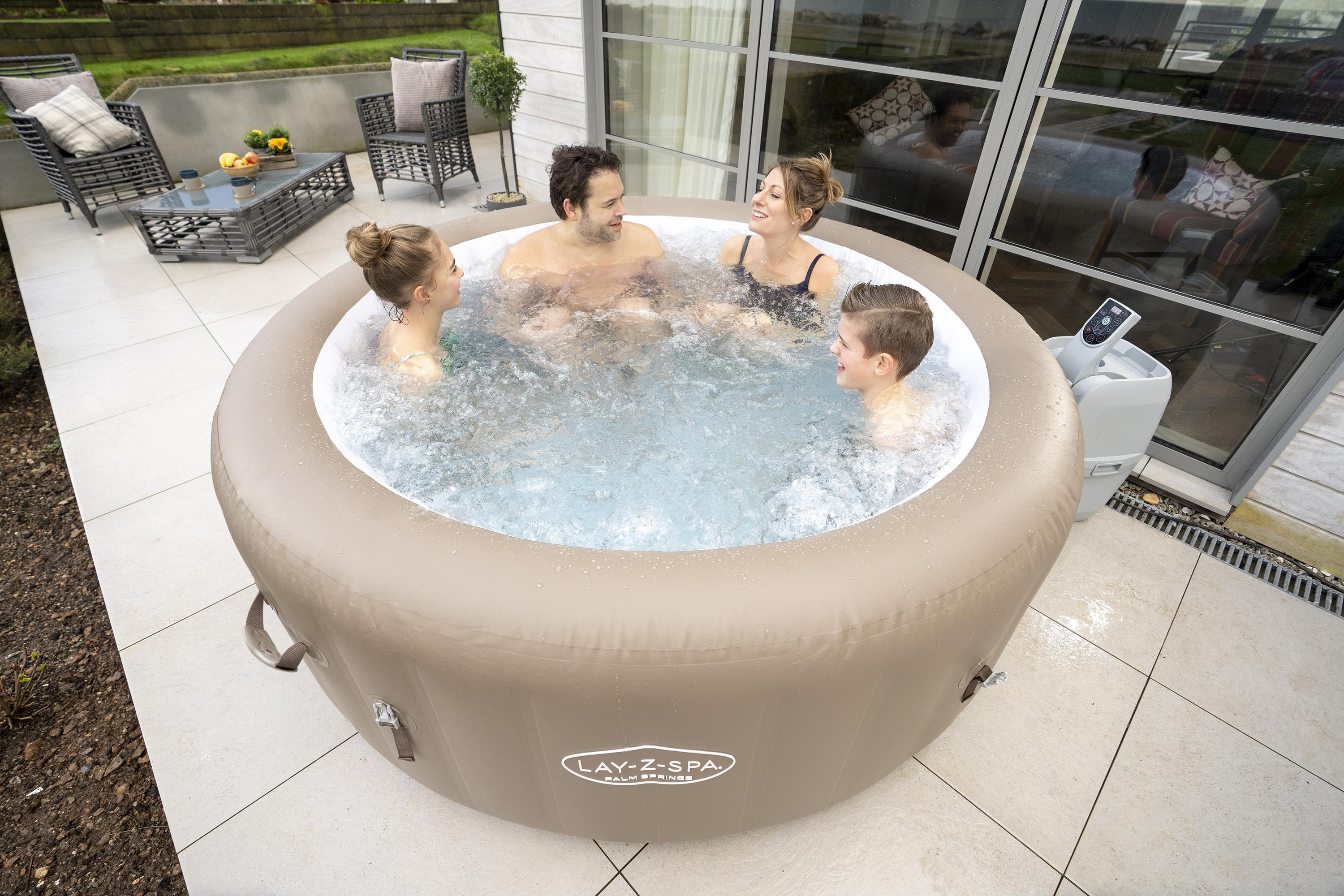 LAY-Z-SPA® Whirlpool Palm Springs AirJet™ Ø 196 x 71 cm, rund