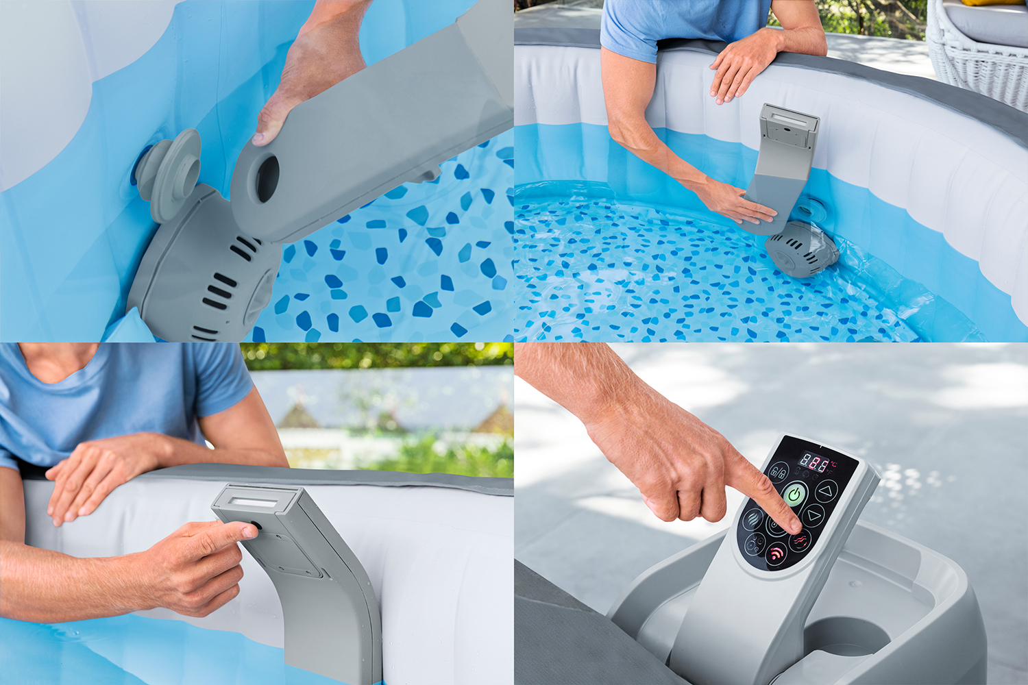 LAY-Z-SPA® Xtras LED-Wasserfall 46 x 17 x 10,4 cm