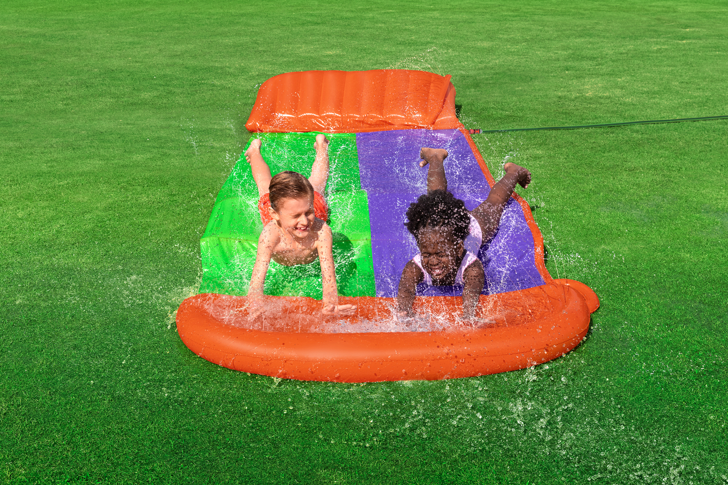 H2OGO!® 2-Personen-Rutsche SplashCoaster™ 470 x 138 x 30,5 cm