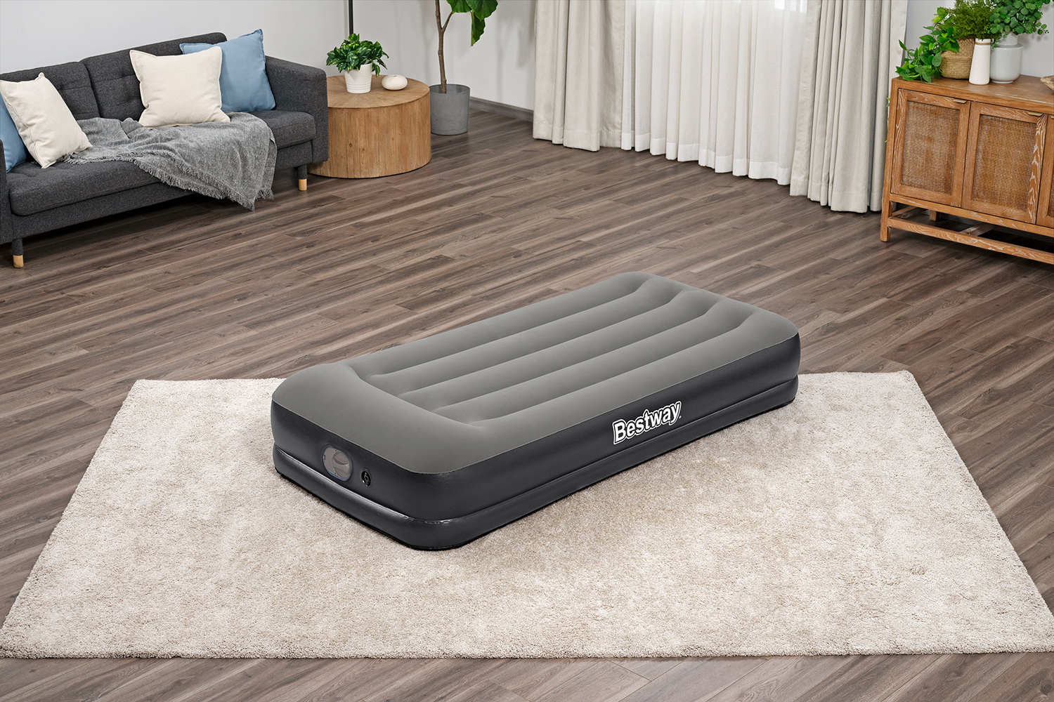 TriTech® Single-Luftbett mit USB-Elektropumpe 191 x 97 x 36 cm