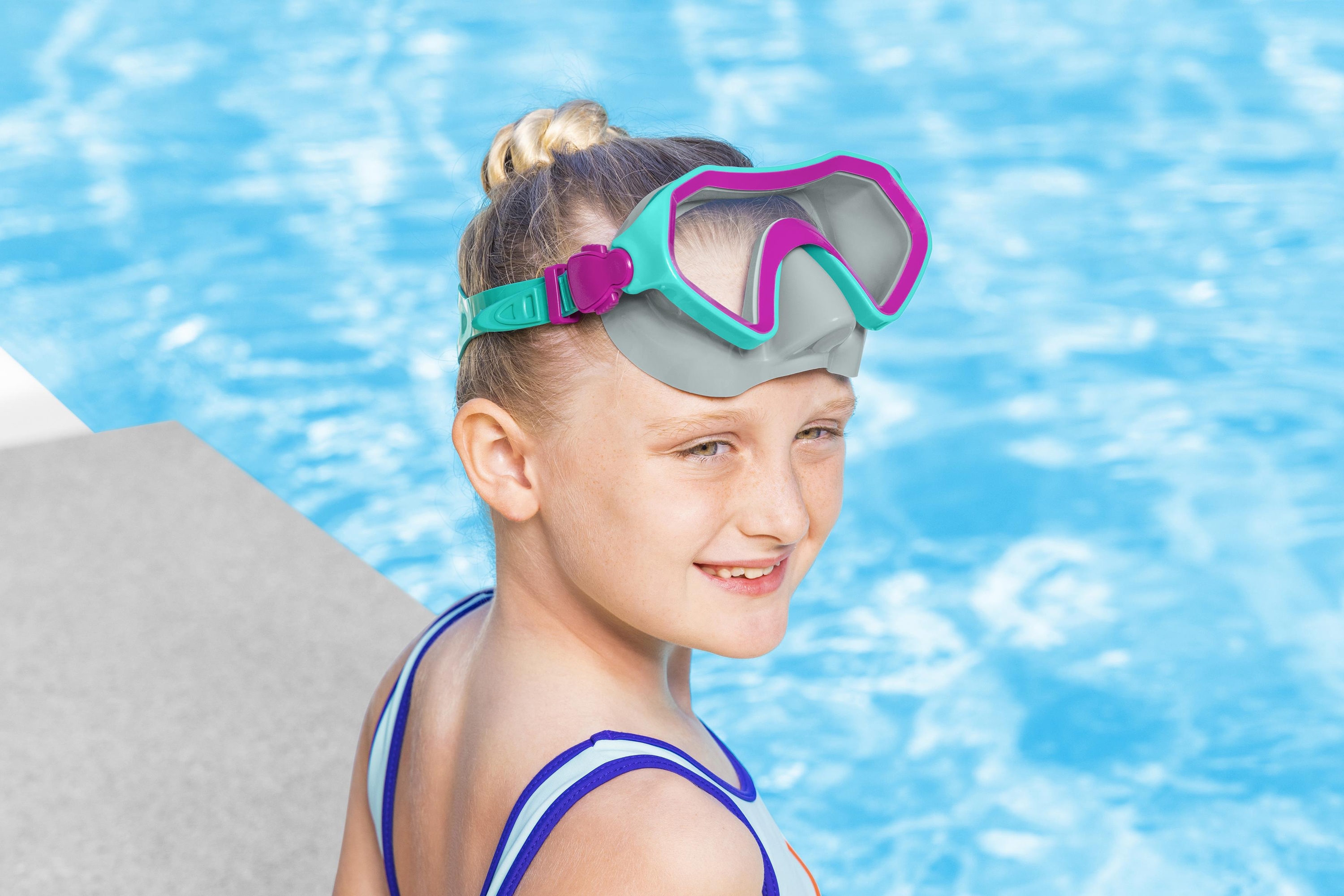 Crusader™ Tauchmaske ab 7 Jahren, Türkis