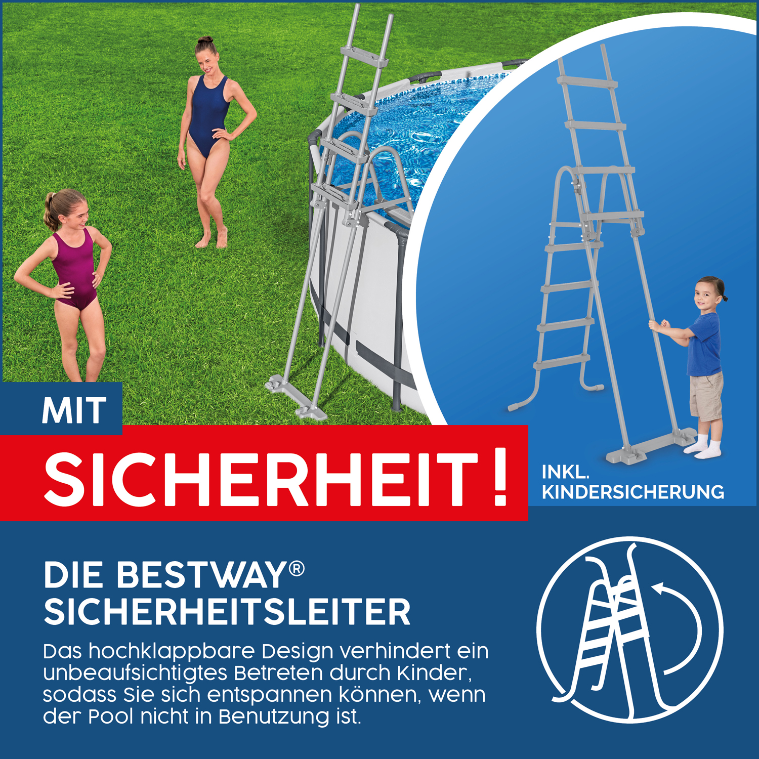 Flowclear™ Sicherheitsleiter 122 cm Flowclear™ Sicherheitsleiter 122 cm