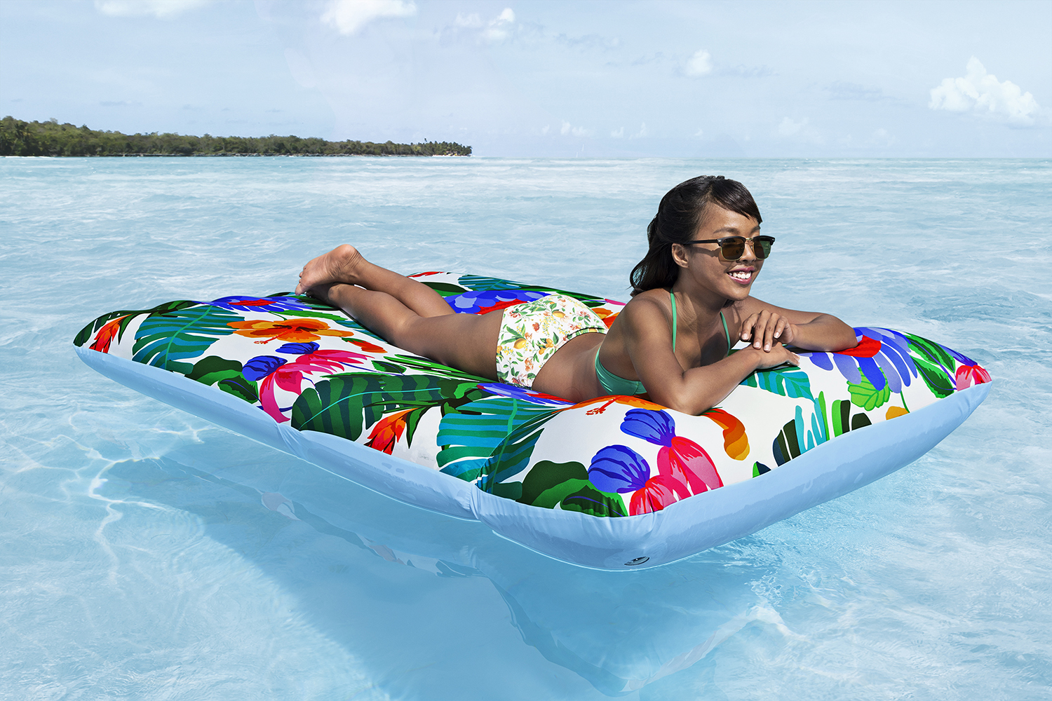 Luftmatratze Blissful Drifter™ mit Textilbezug 200 x 129 cm