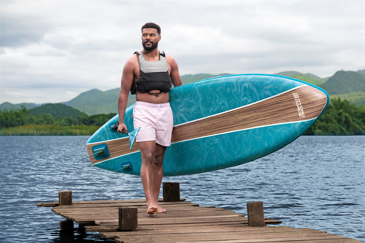 Hydro Force® SUP Allround Board-Set Freesoul Elite™ mit Sitz 335 x 84 x 15 cm