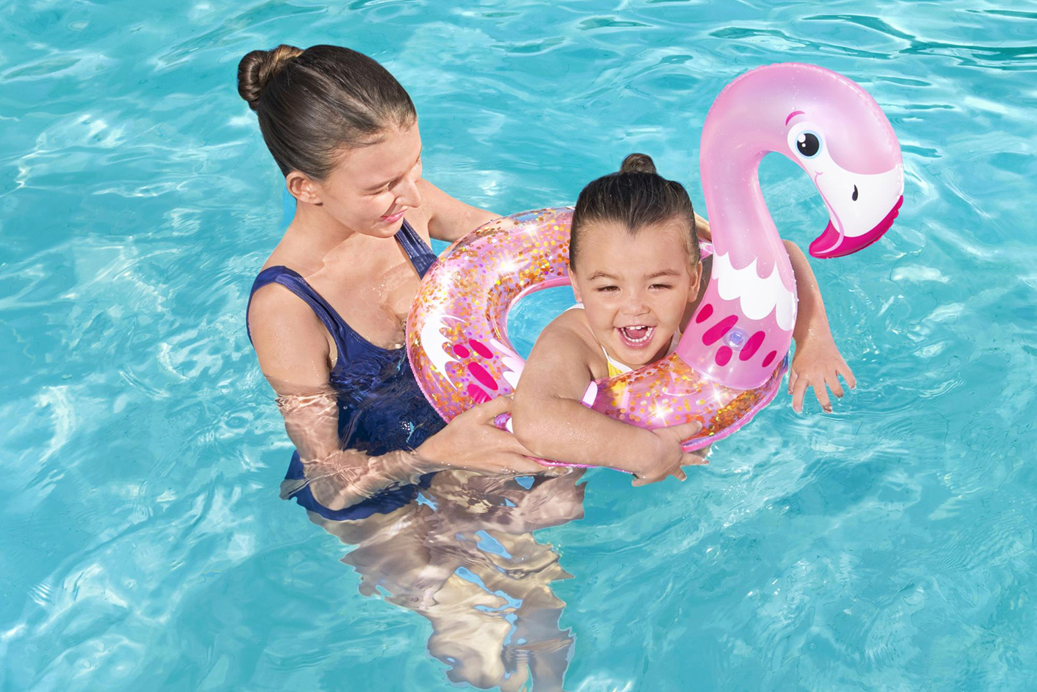 Schwimmring Shimmer 'n Float™ mit Tierkopf, sortiert