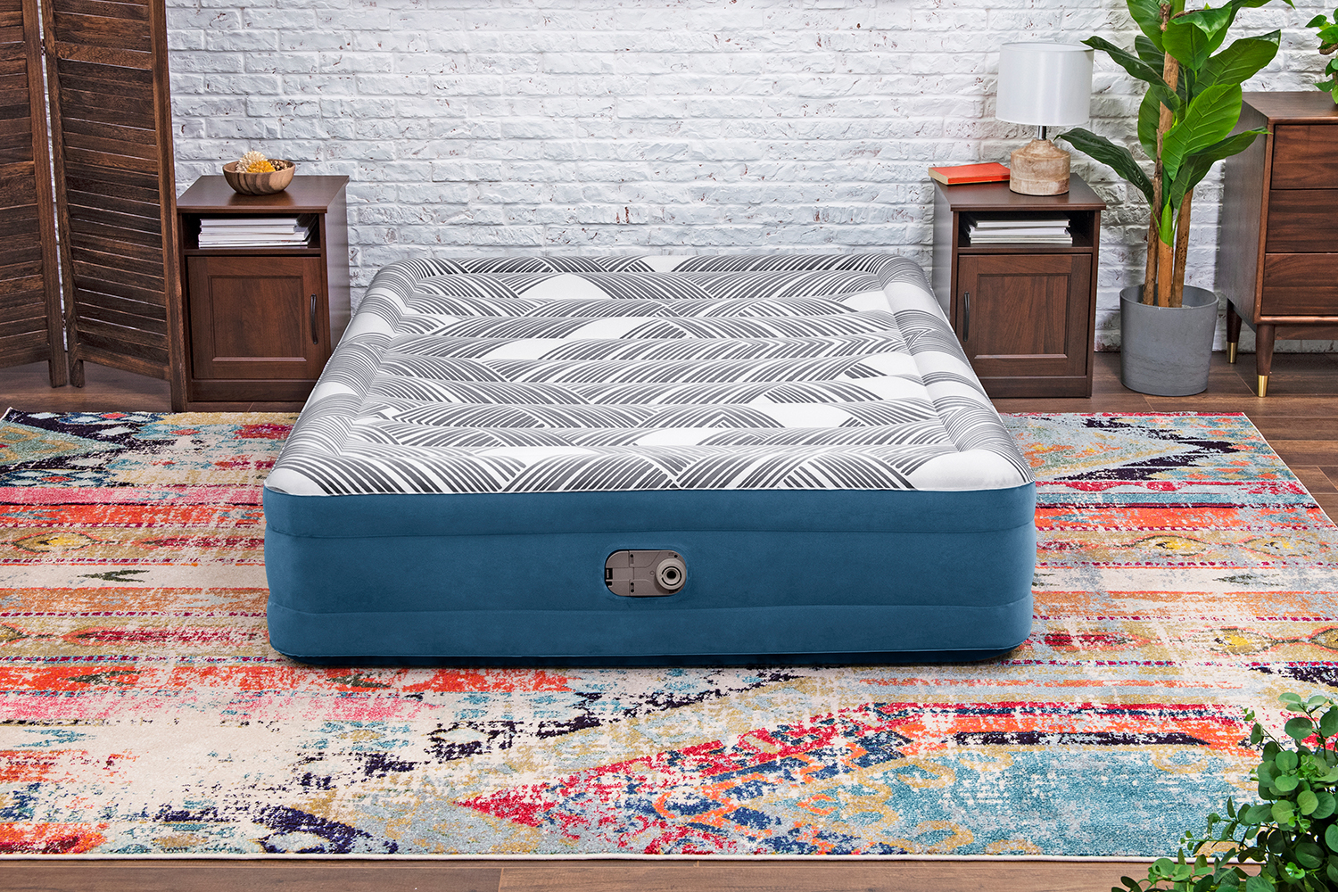 TriTech® Doppelluftbett Fashion Flock™ mit integrierter Elektropumpe 203 x 152 x 36 cm