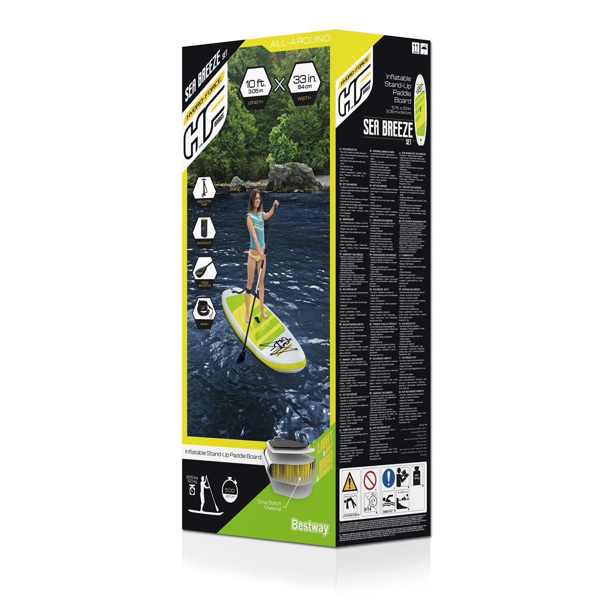 Hydro-Force™ SUP Allround Board-Set Sea Breeze 305 x 84 x 12 cm