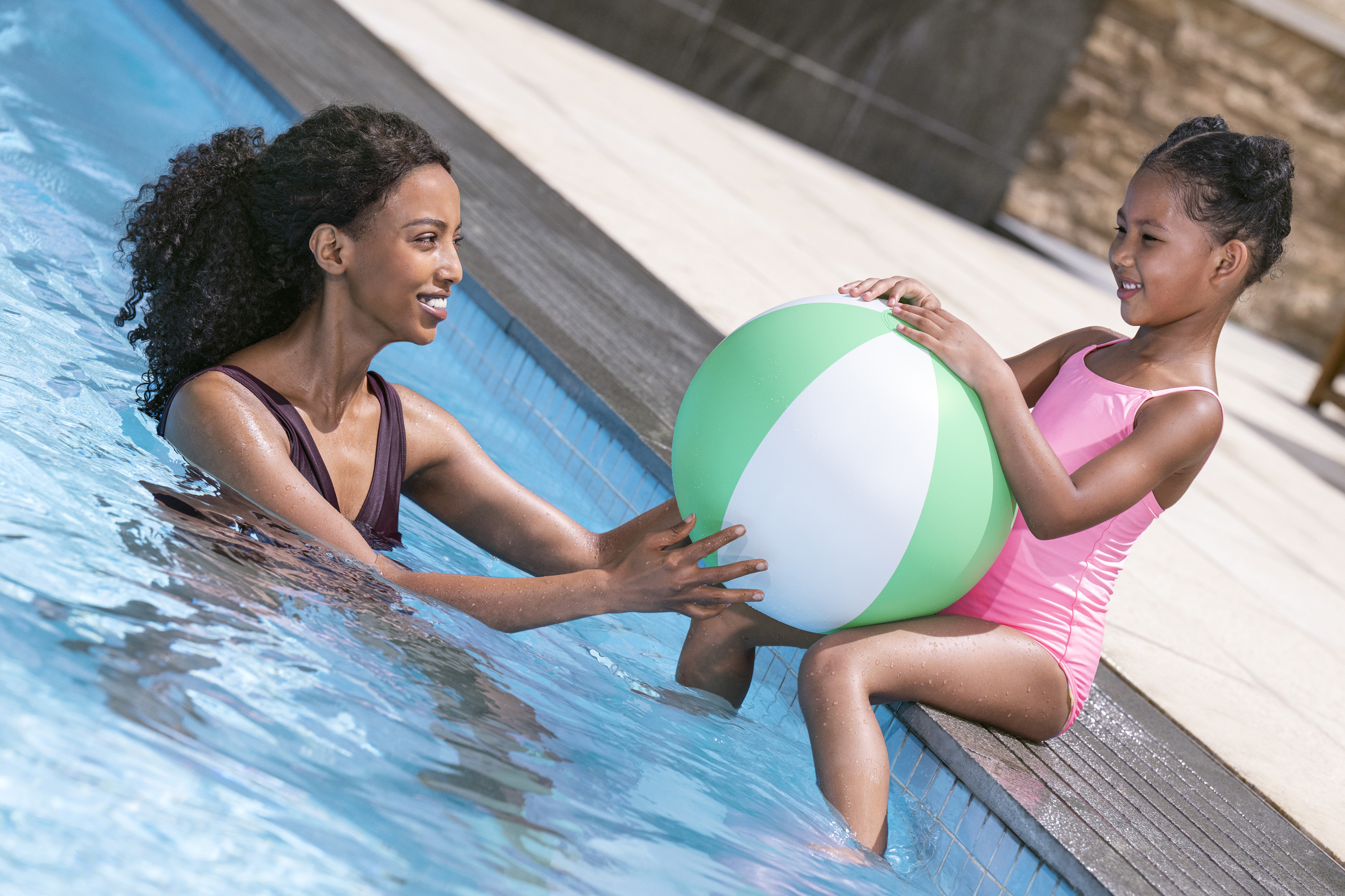 Wasserball Retro Ø 34 cm, sortiert