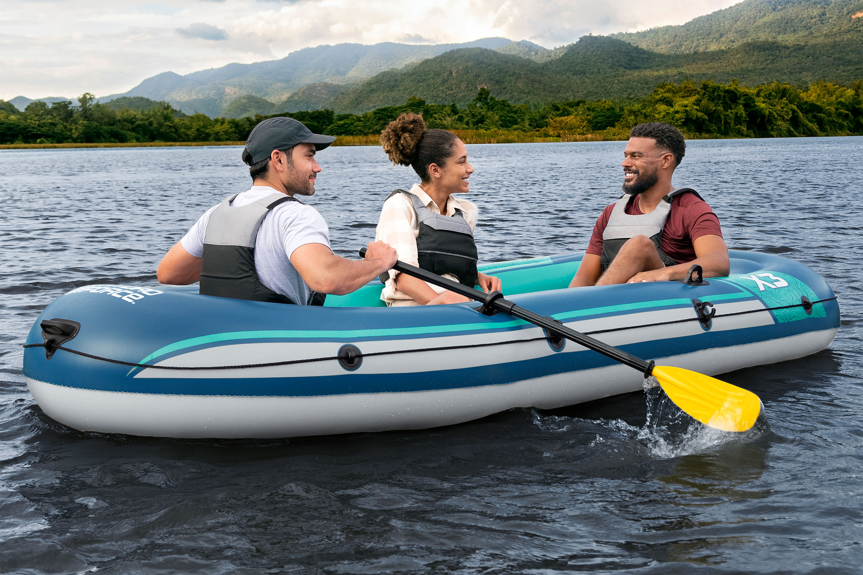 Hydro Force® Schlauchboot Set Trek™ X3 294 x 137 x 39 cm