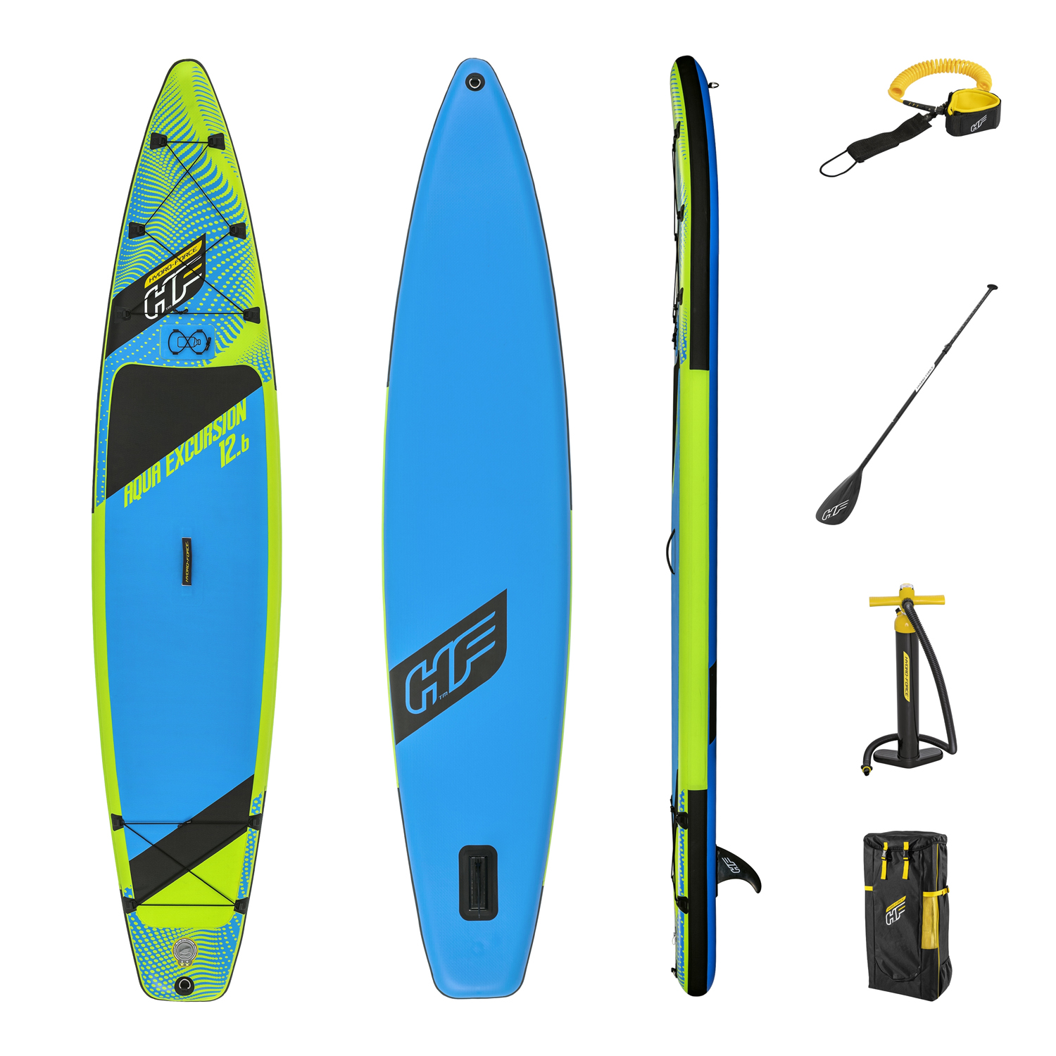 Hydro-Force™ SUP Touring Board-Set Aqua Excursion™ 381 x 79 x 15 cm