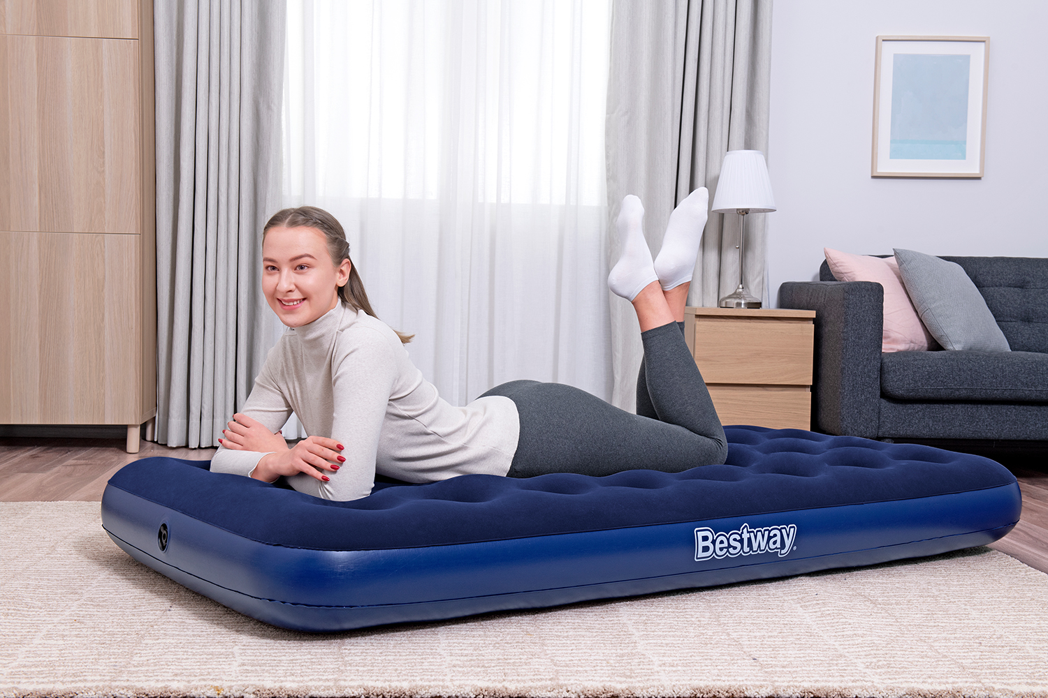 Single Luftbett Blue Horizon Single 188 x 99 x 22 cm Single Luftbett Blue Horizon Single 188 x 99 x 22 cm