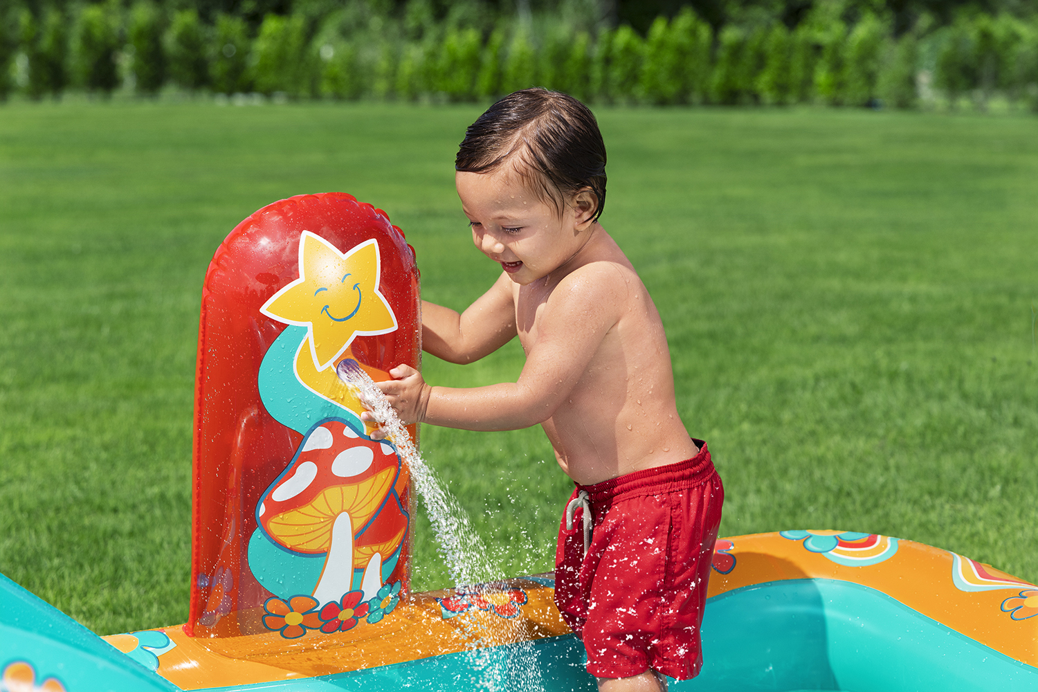 Wasserspielcenter Retro-Welt  193 x 152 x 74 cm