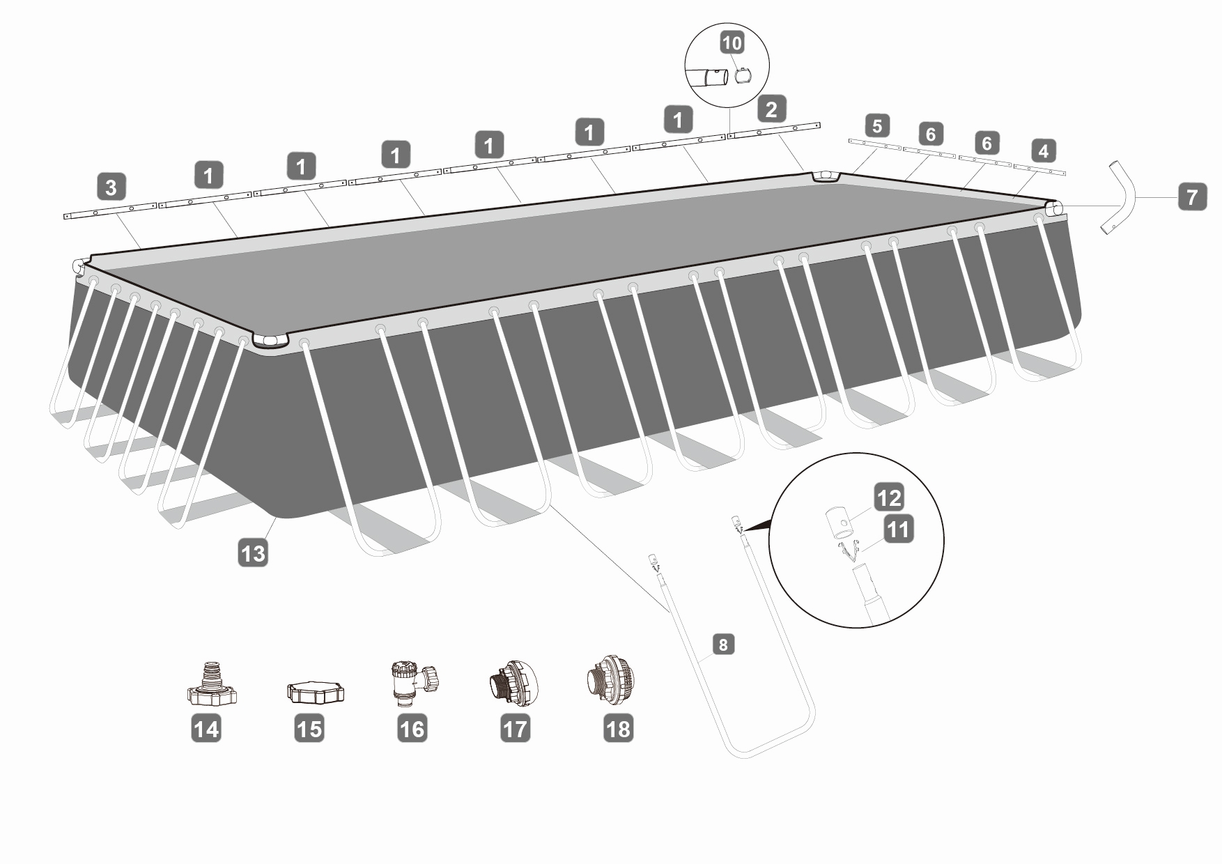 Pool Cover 956cm x 488cm