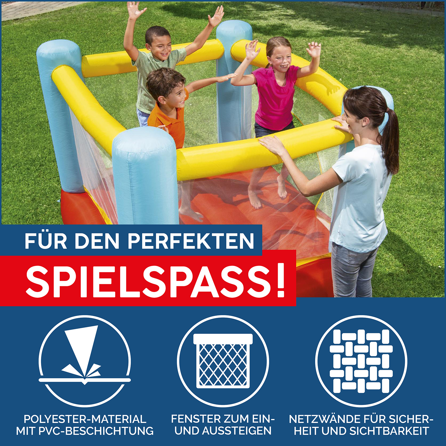 Fisher-Price® 6'7" x 5'7" x 5'/2.00m x 1.70m x 1.52m Bouncetacular Bouncer
